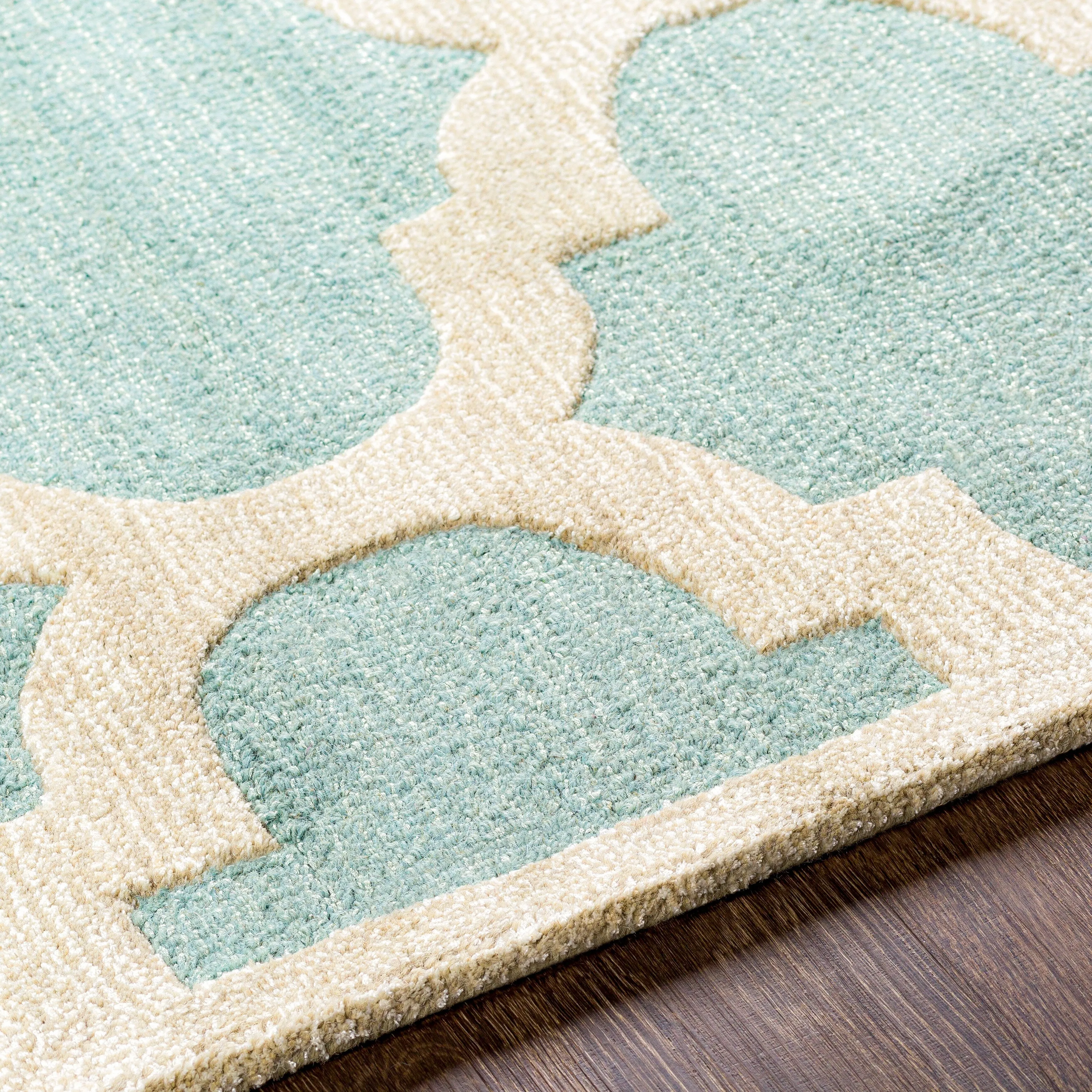 Porch & Den Henderson Hand-tufted Moroccan Trellis Wool Accent Rug - 2' x 3'