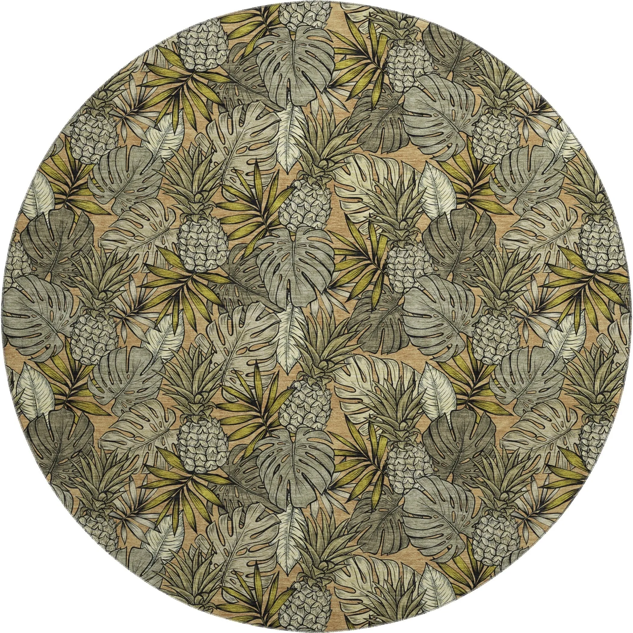 Premium Washable Super Soft Tropical Palm Leave Mayfield Rug