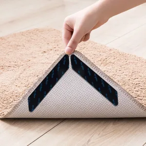 Pro Space Rug Pads Grippers Carpet Tape 8 Pcs Non Slip Rug Tape for Hardwood Floors and Tiles. Keep Your Rug in Place.7*1.18