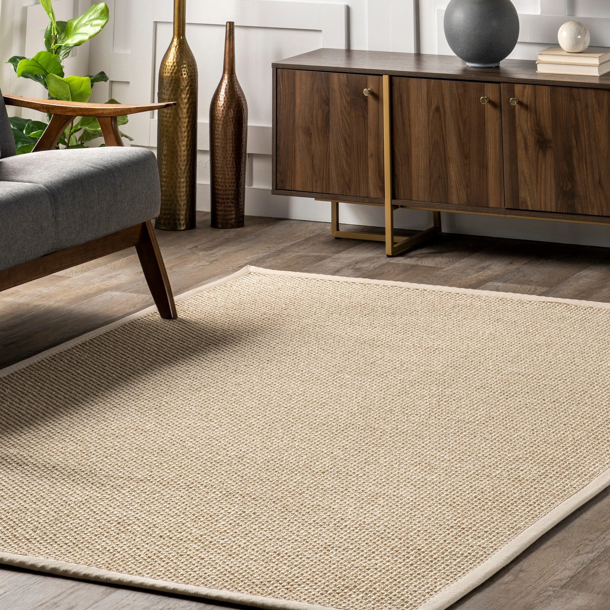 Proper Sisal and Wool Area Rug