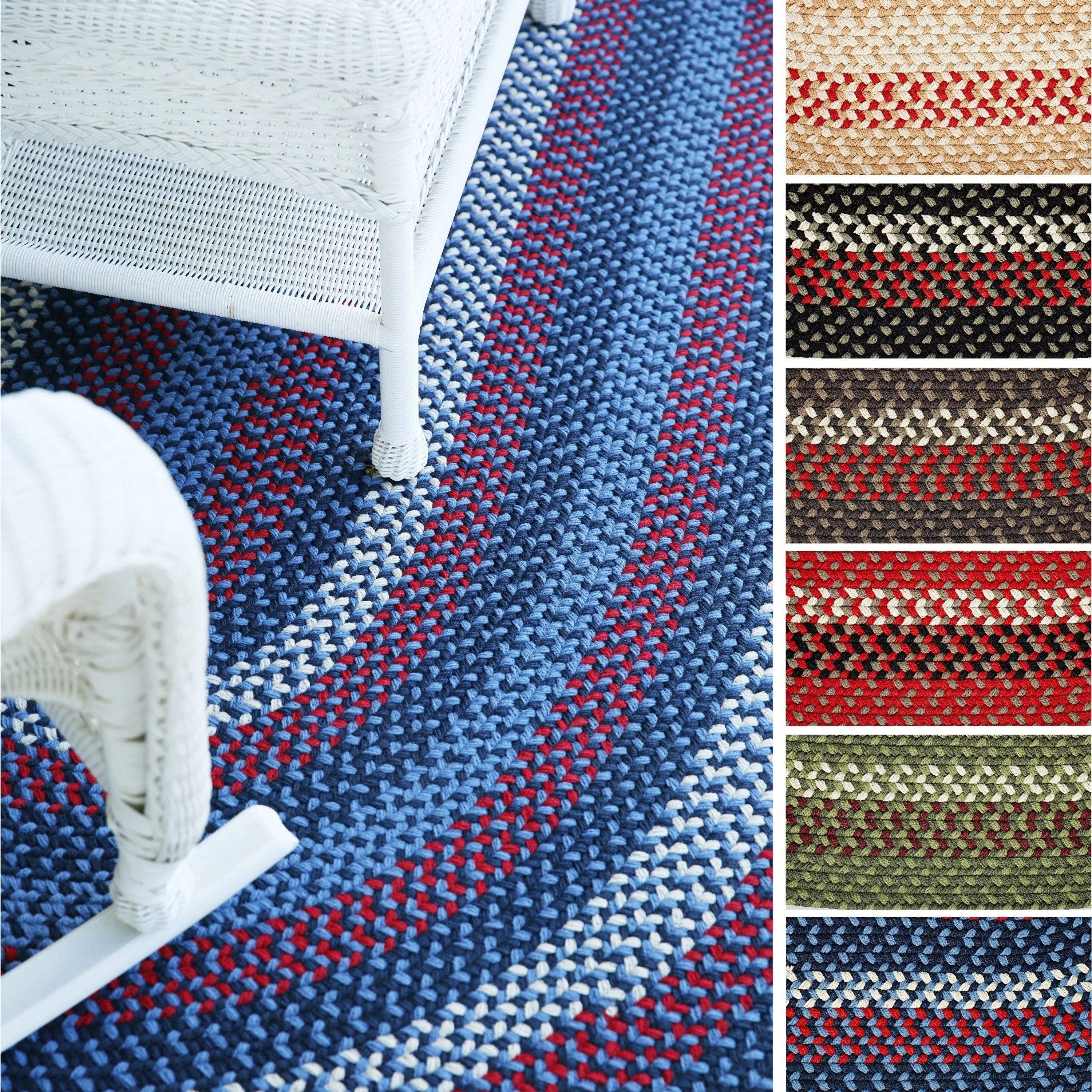 Rhody Rug Mission Hill Indoor/Outdoor Braided Area Rug