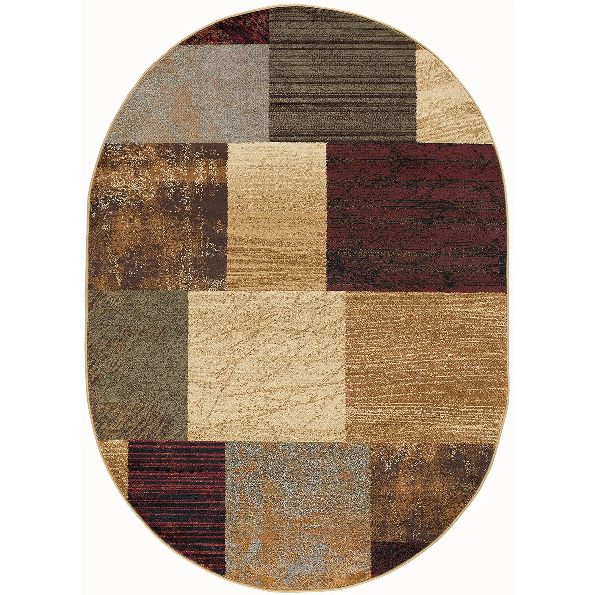 Rhythm Transitional Geometric Indoor Area Rug
