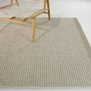 Rosei Casual Textured Checkered Indoor/ Outdoor Area Rug