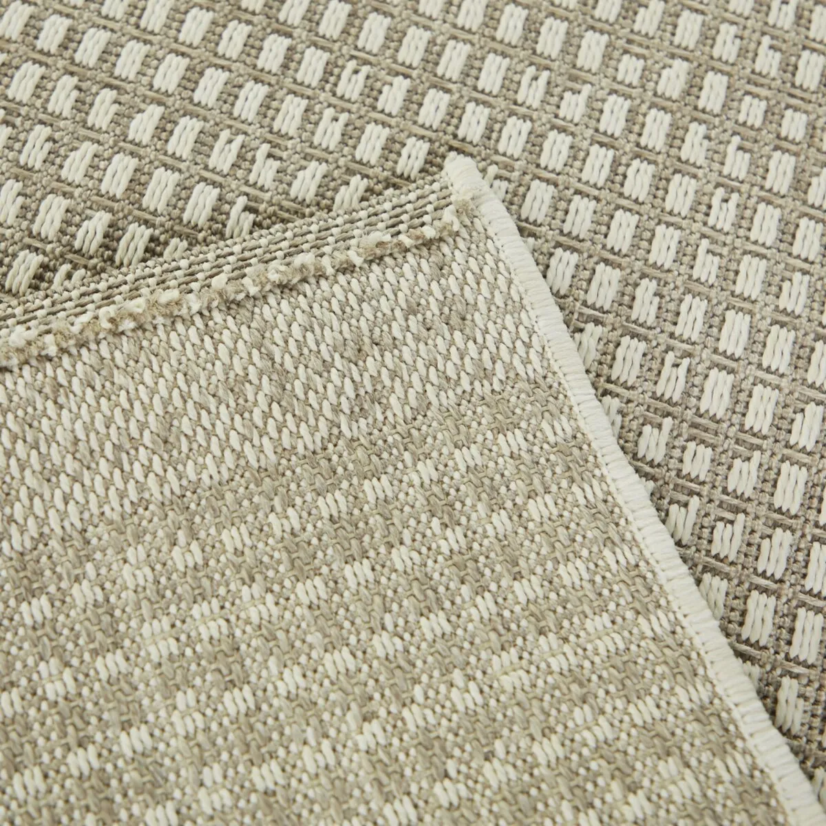 Rosei Casual Textured Checkered Indoor/ Outdoor Area Rug