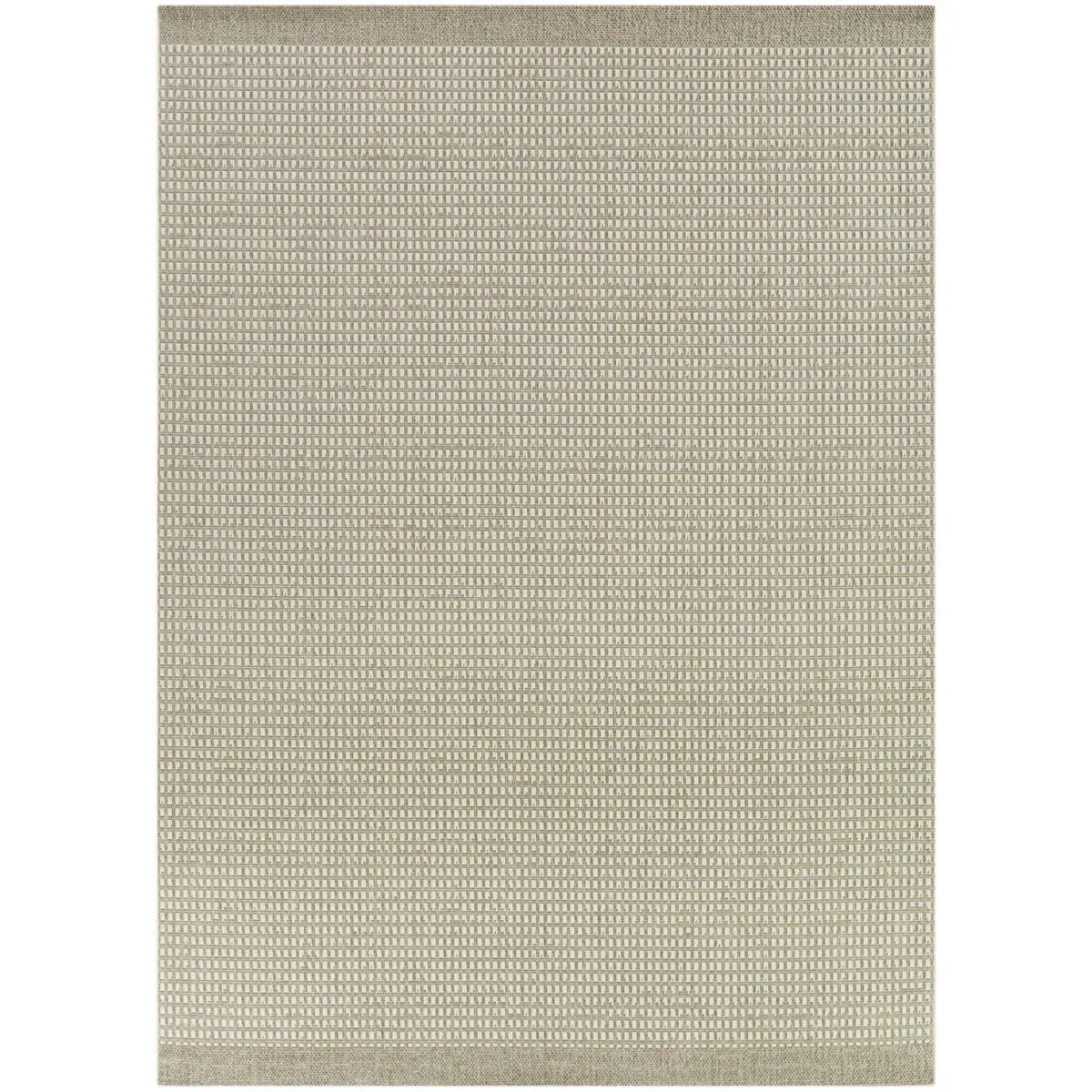 Rosei Casual Textured Checkered Indoor/ Outdoor Area Rug