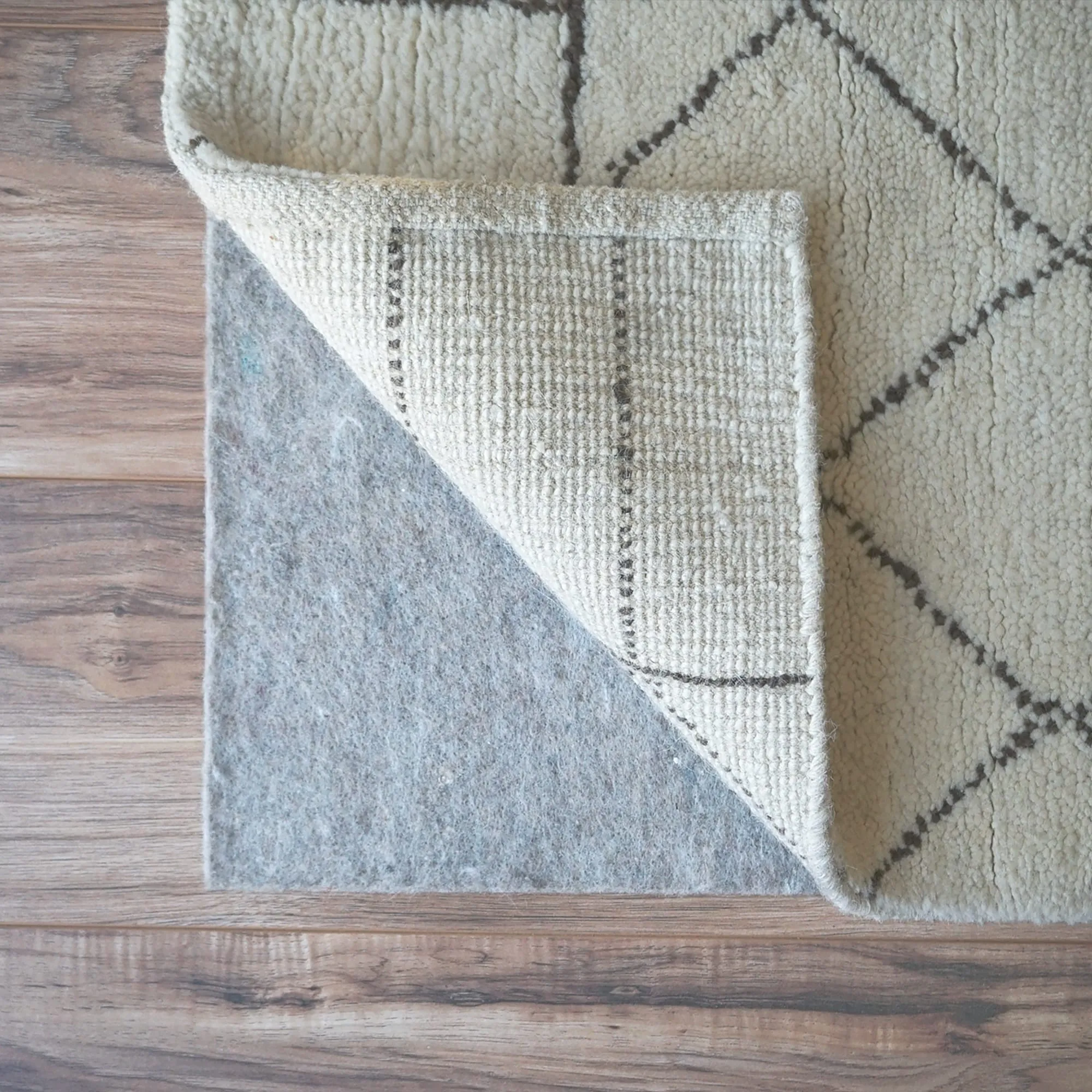 RugPadUSA Felt/ Rubber 0.25-inch Rug Pad - Gray