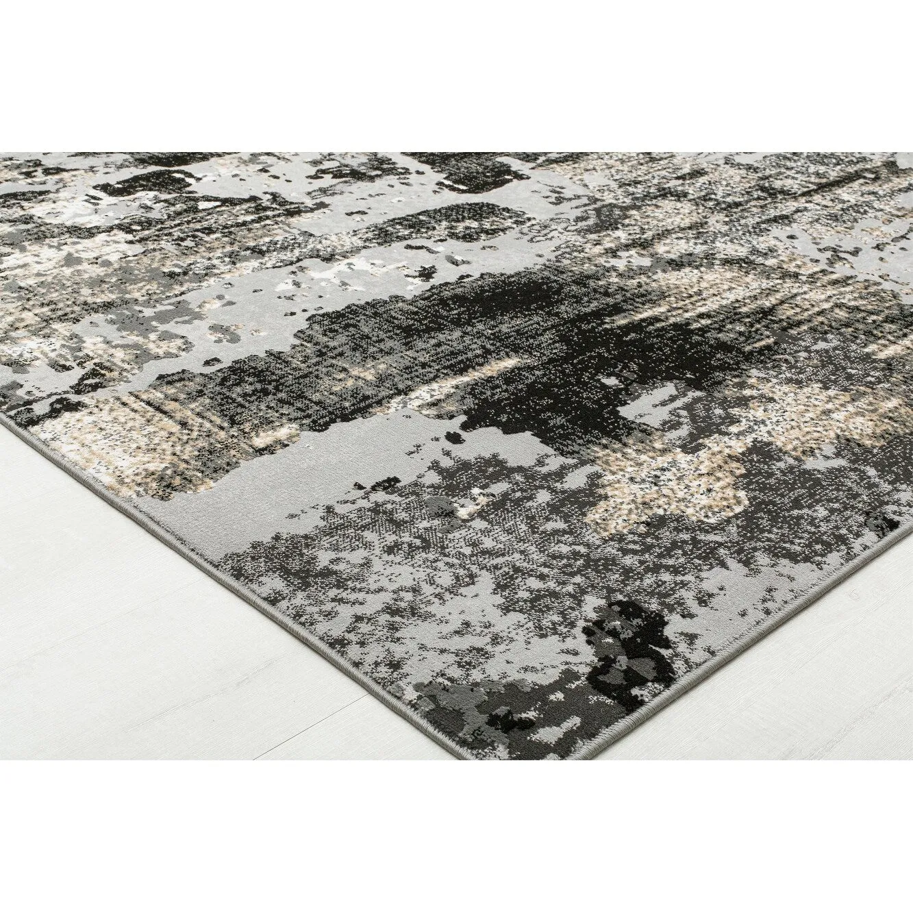 Rugs America Auden Sapphire Modern Abstract Textured Area Rug