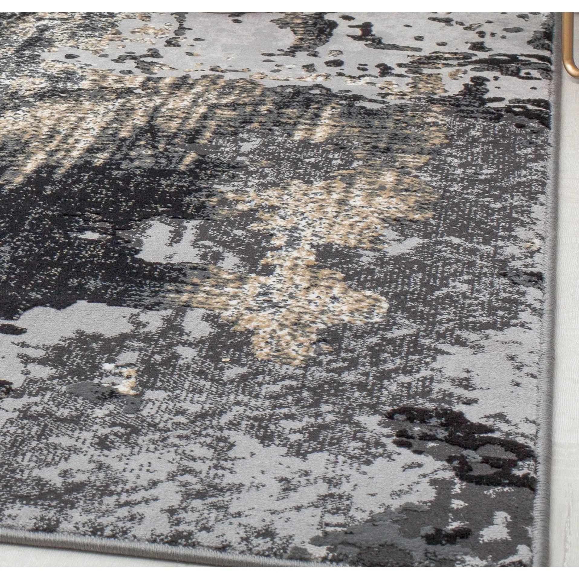 Rugs America Auden Sapphire Modern Abstract Textured Area Rug