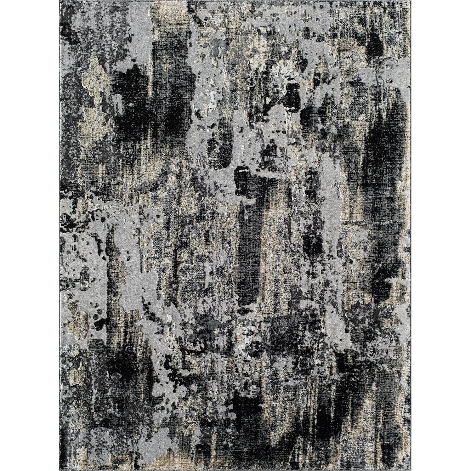 Rugs America Auden Sapphire Modern Abstract Textured Area Rug
