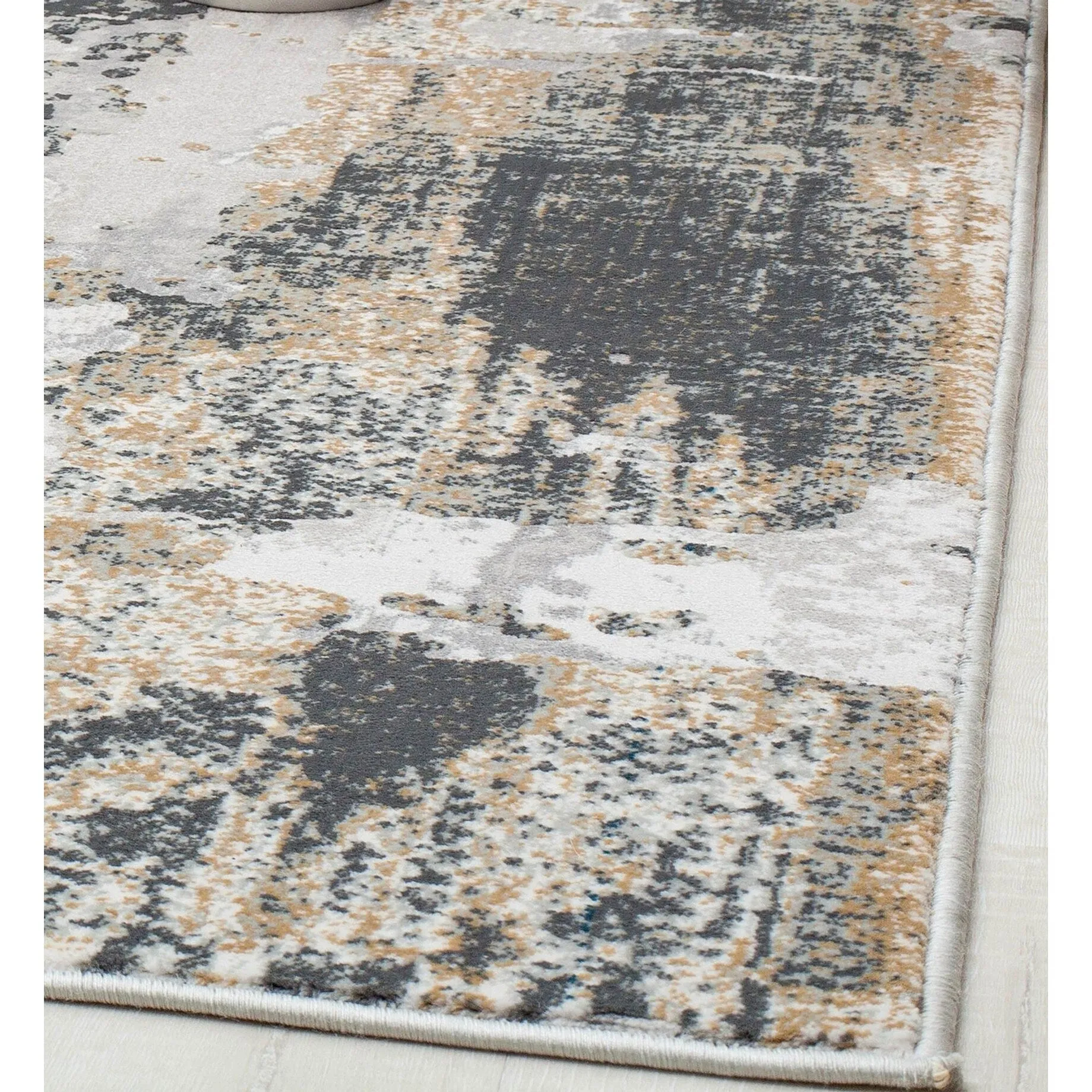 Rugs America Auden Sapphire Modern Abstract Textured Area Rug
