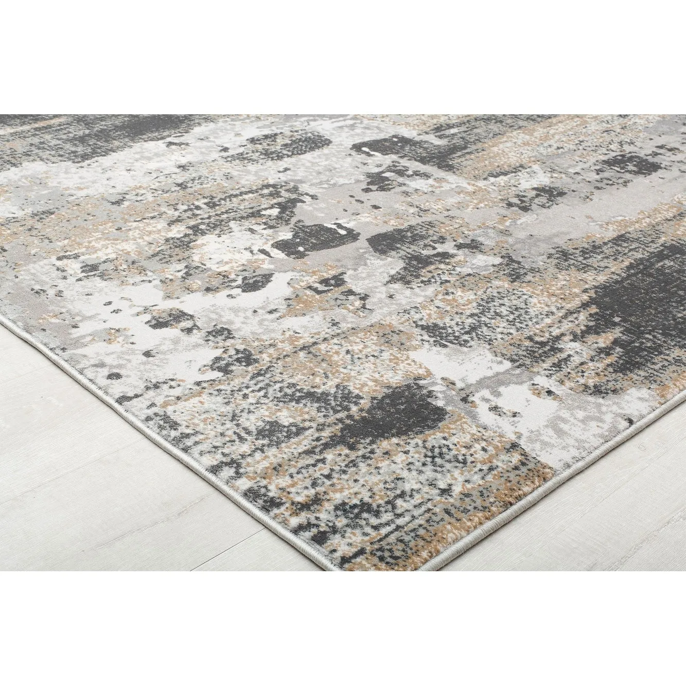 Rugs America Auden Sapphire Modern Abstract Textured Area Rug
