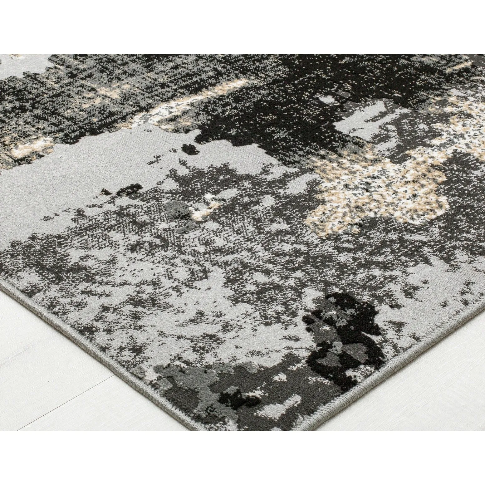 Rugs America Auden Sapphire Modern Abstract Textured Area Rug