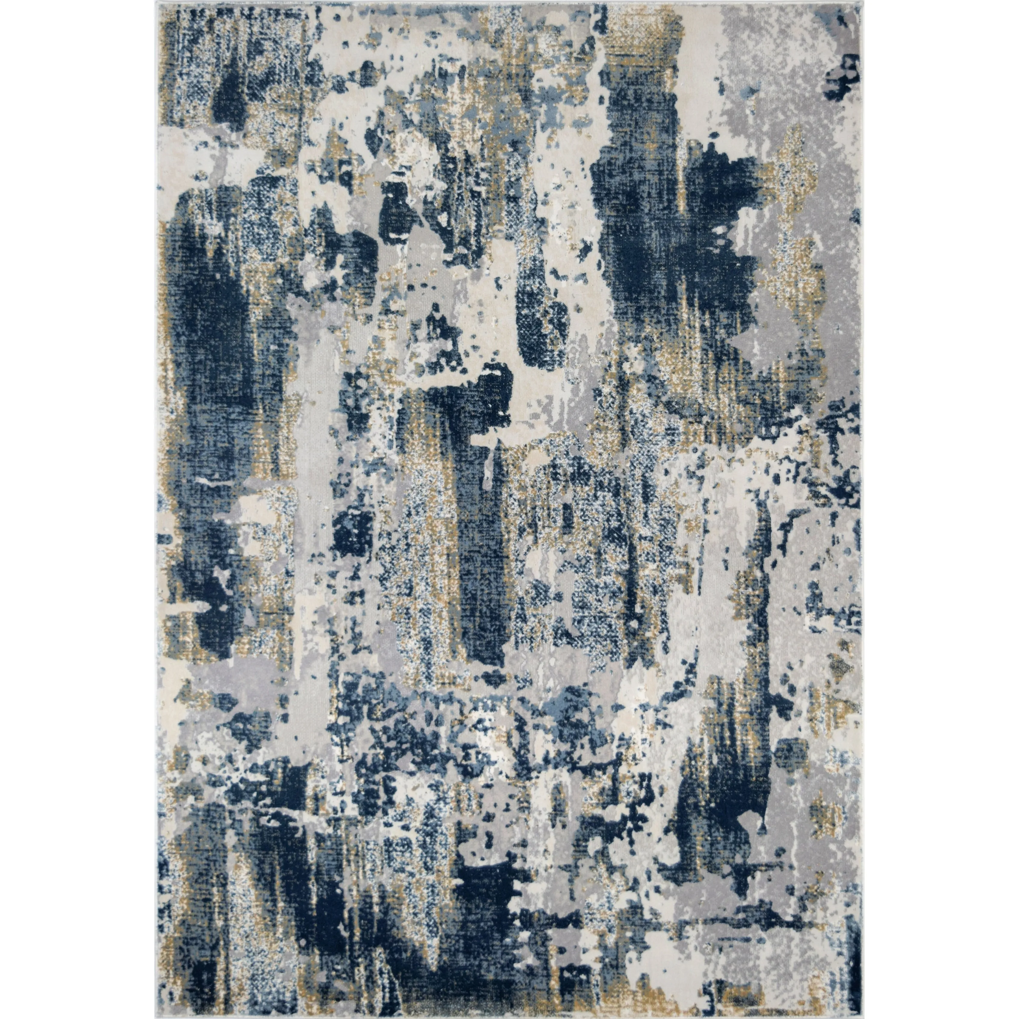 Rugs America Auden Sapphire Modern Abstract Textured Area Rug