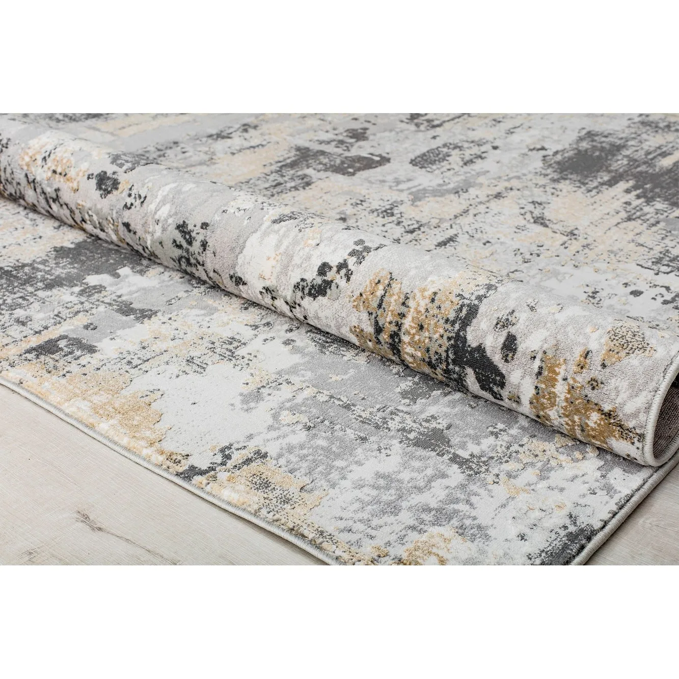 Rugs America Auden Sapphire Modern Abstract Textured Area Rug