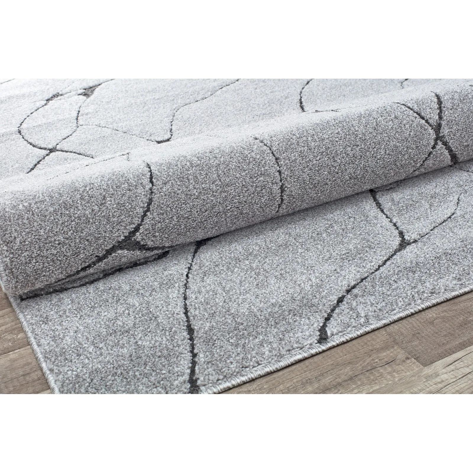 Rugs America Mid Century Modern Marble Cream Beige Large Fluffy Area Rug