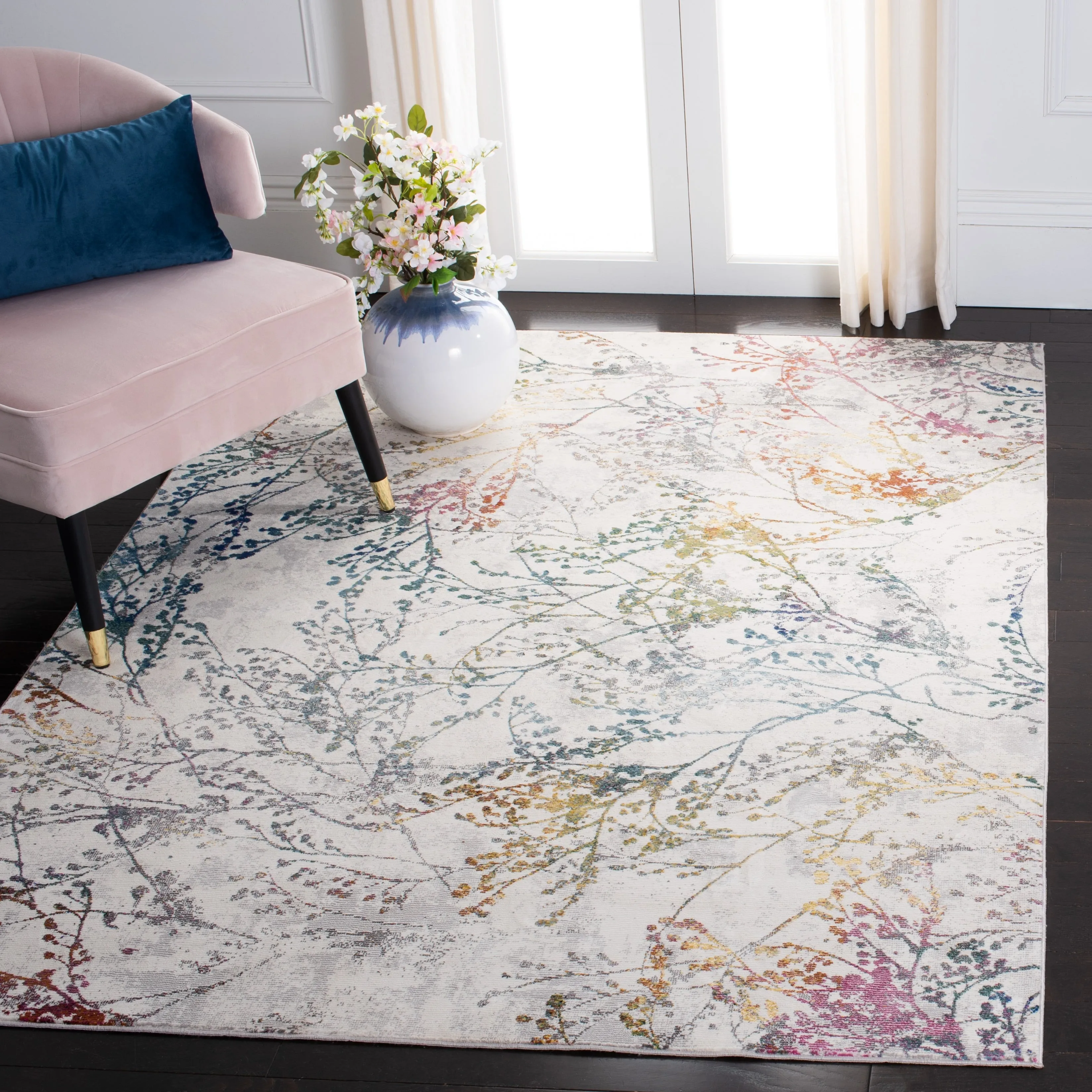 SAFAVIEH Aria Eden Floral Branches Rug