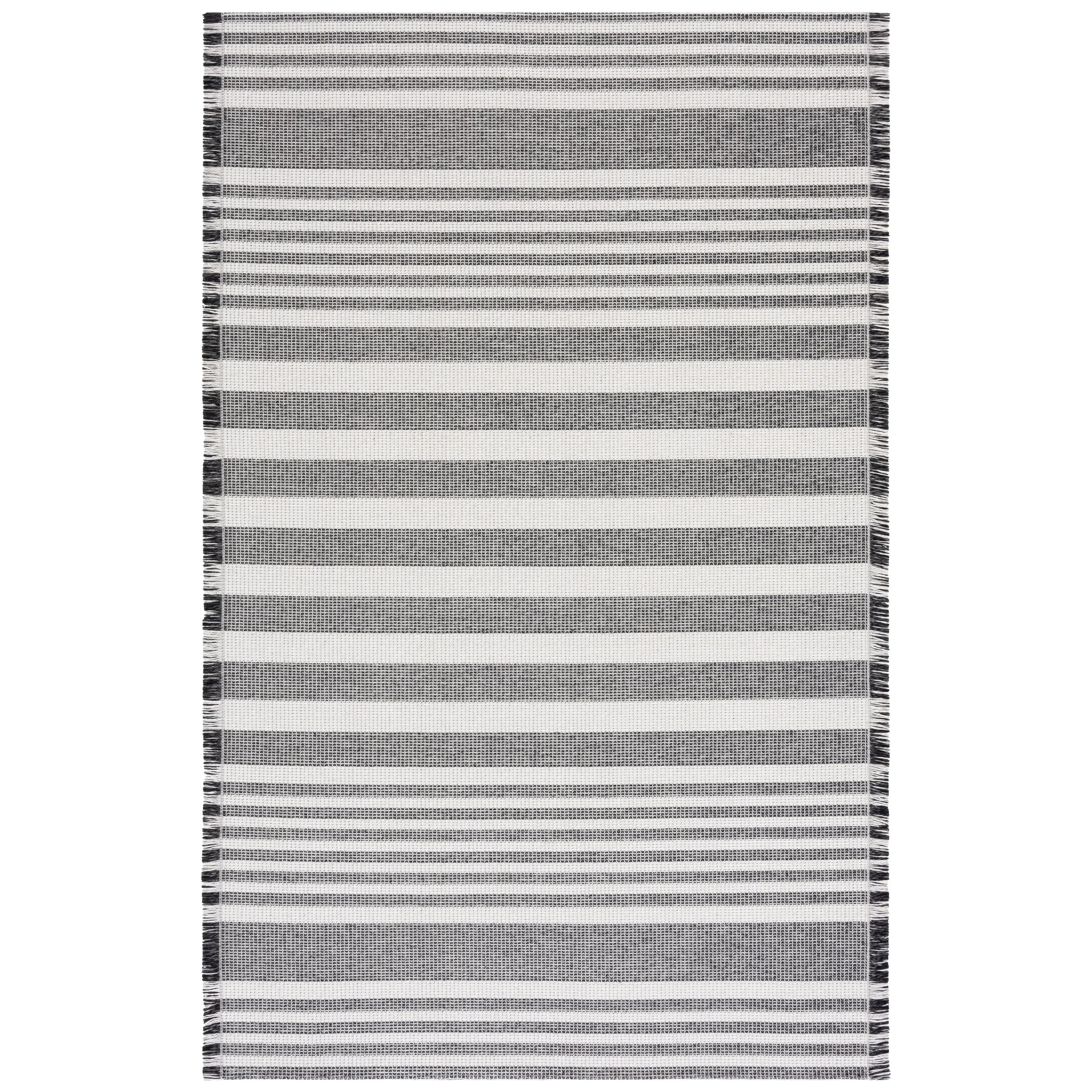 SAFAVIEH Augustine Avdotja Farmhouse Stripe Fringe Rug