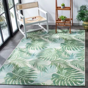 SAFAVIEH Barbados Pisti Tropical Indoor/ Outdoor Waterproof Patio Backyard Rug