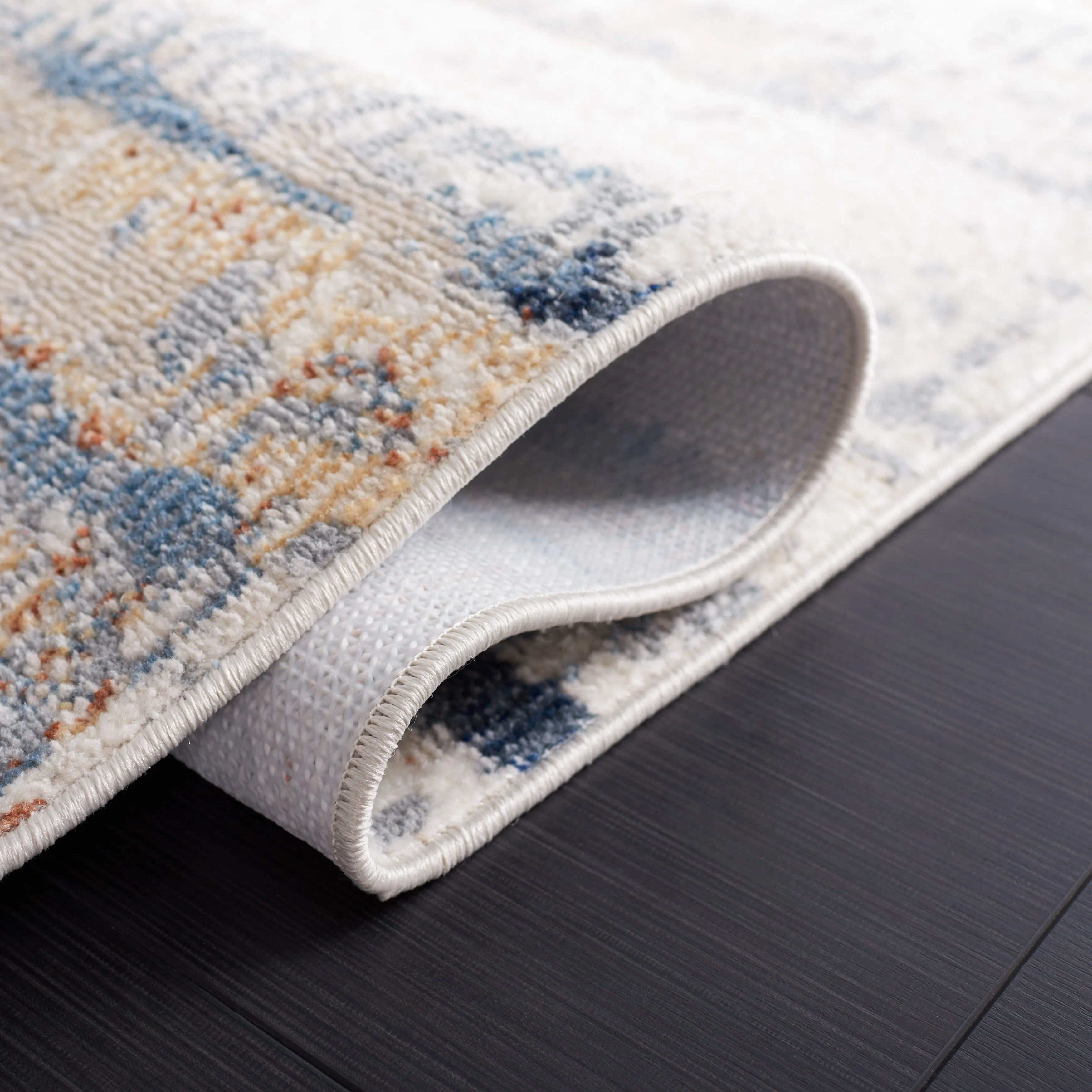 SAFAVIEH Bayside Machine Washable Shahnoza Modern Abstract Rug