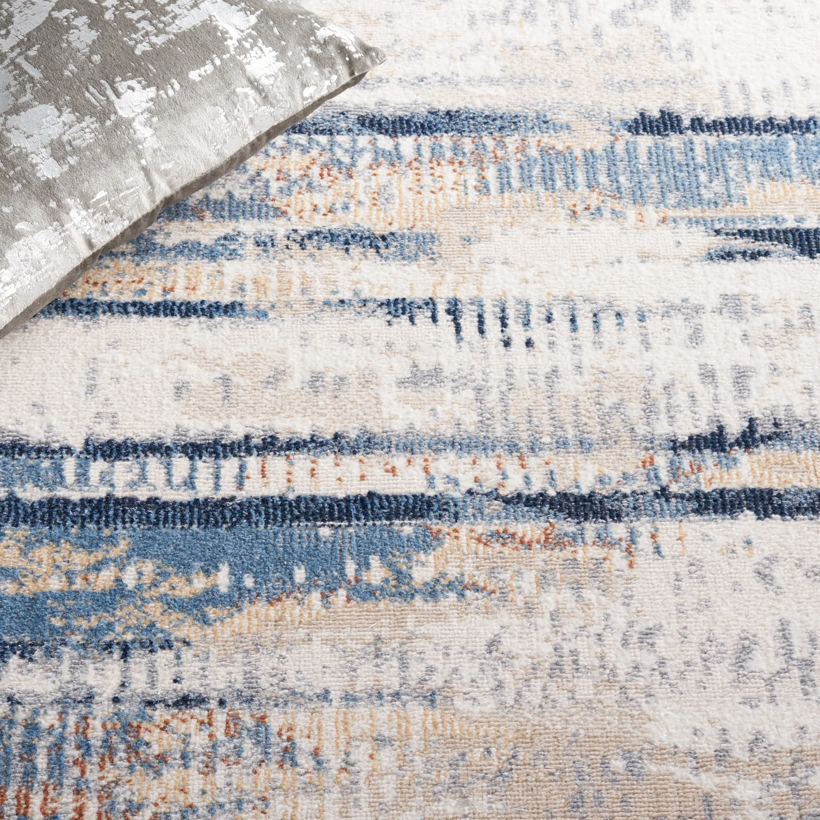 SAFAVIEH Bayside Machine Washable Shahnoza Modern Abstract Rug