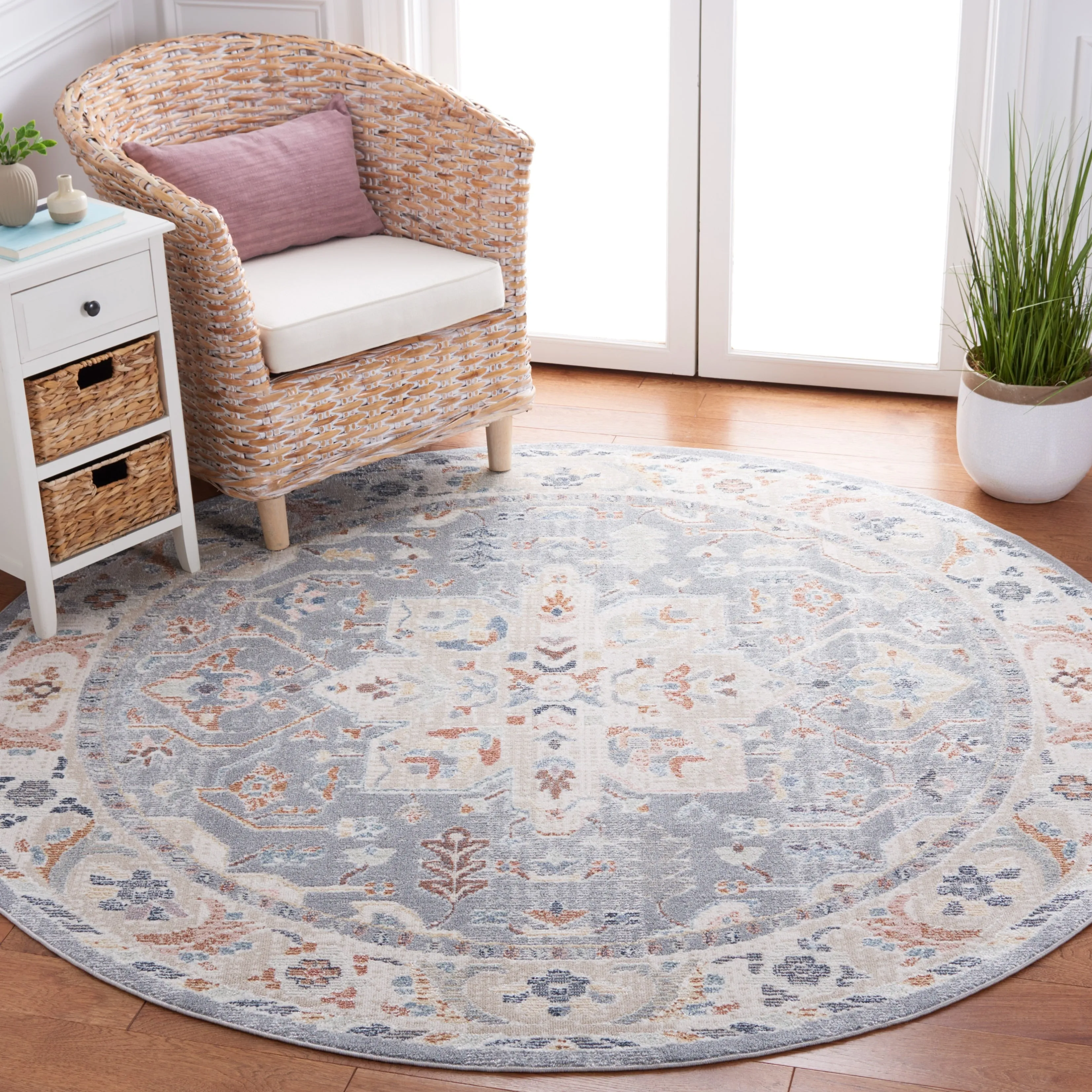 SAFAVIEH Blair Machine Washable Malakah Slip Resistant Rug