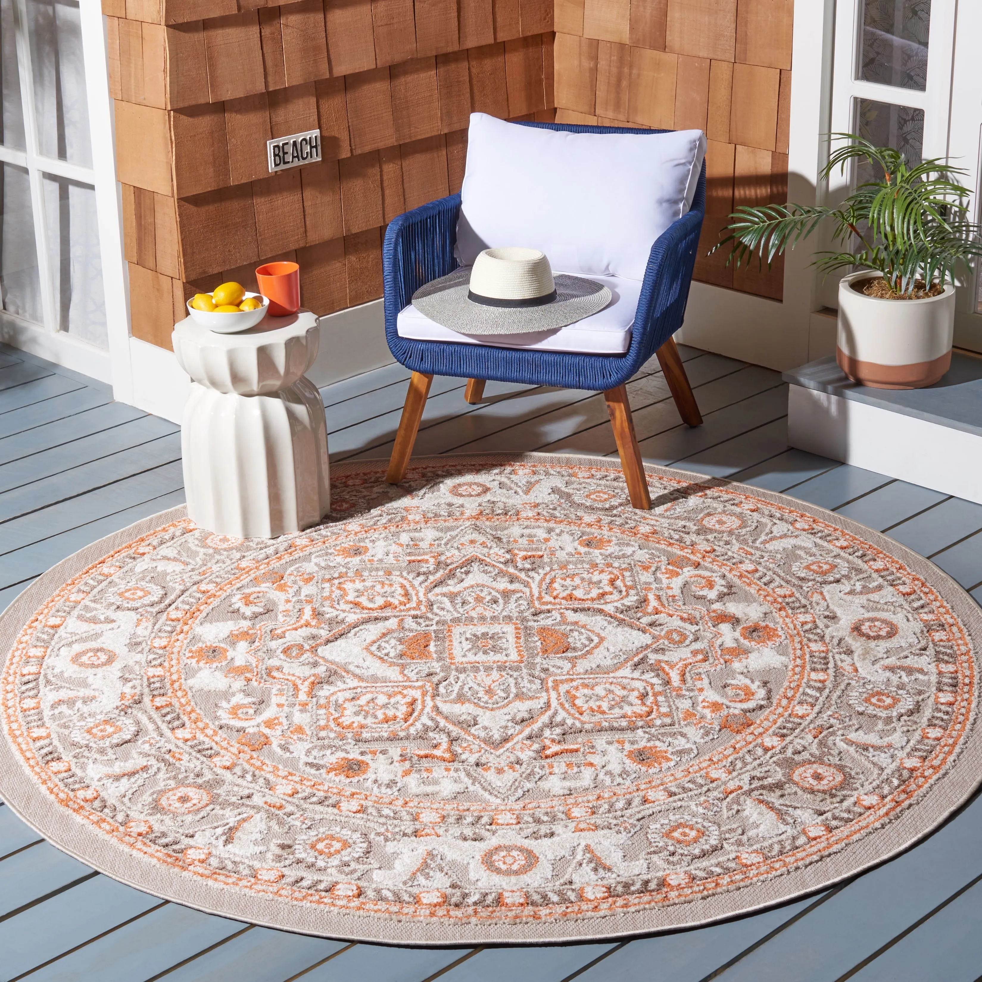 SAFAVIEH Cabana Alise Indoor/ Outdoor Waterproof Patio Rug