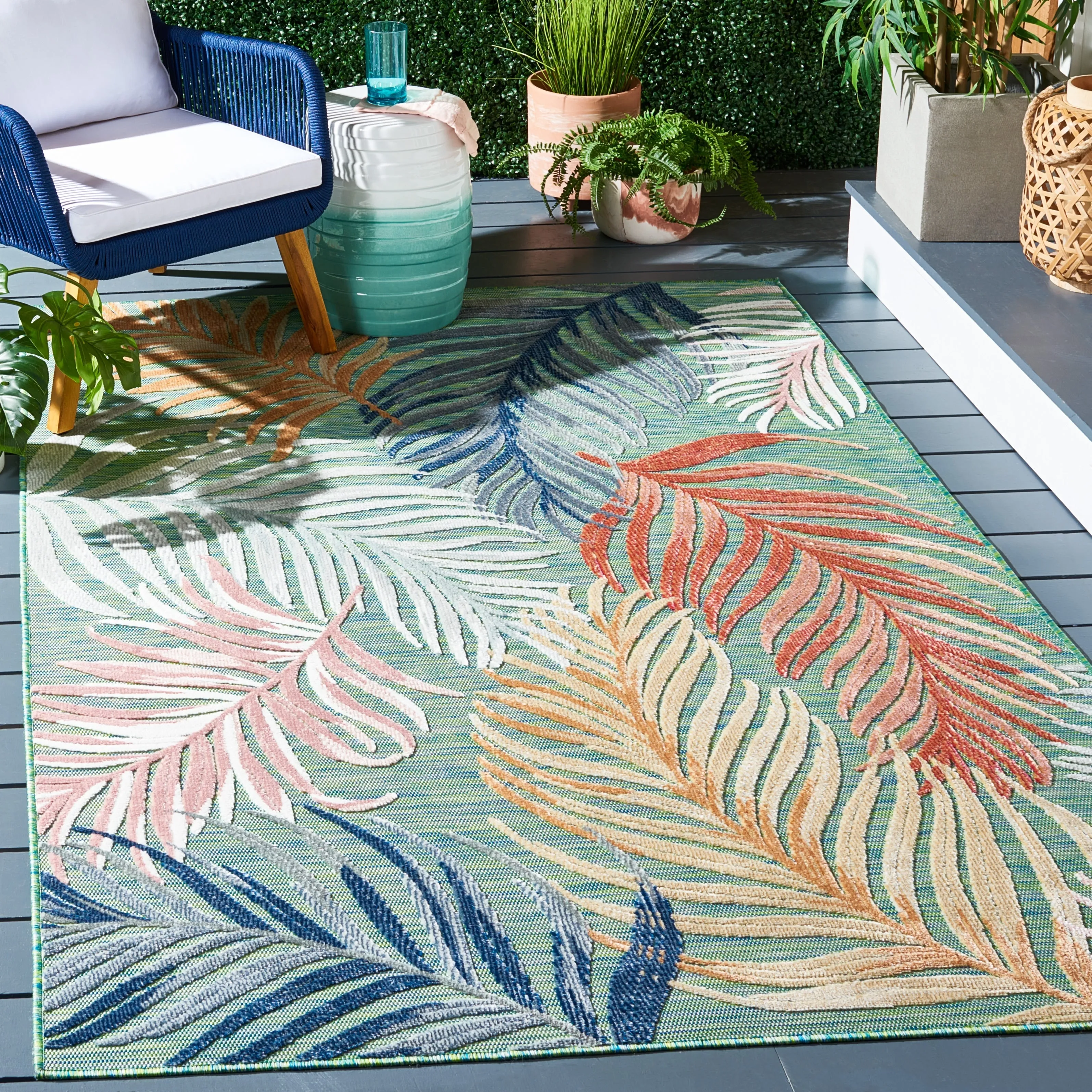 SAFAVIEH Cabana Emili Indoor/ Outdoor Waterproof Transitional Rug