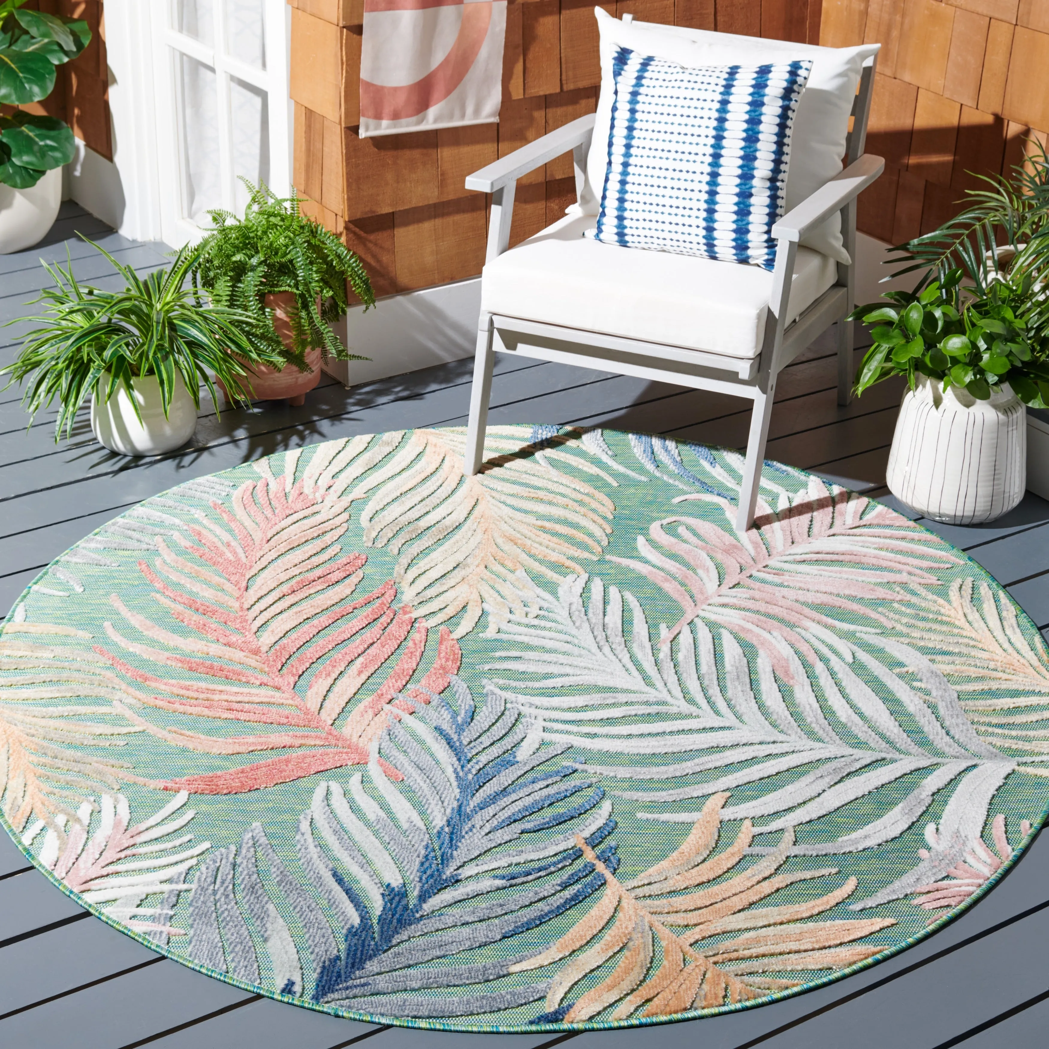 SAFAVIEH Cabana Emili Indoor/ Outdoor Waterproof Transitional Rug