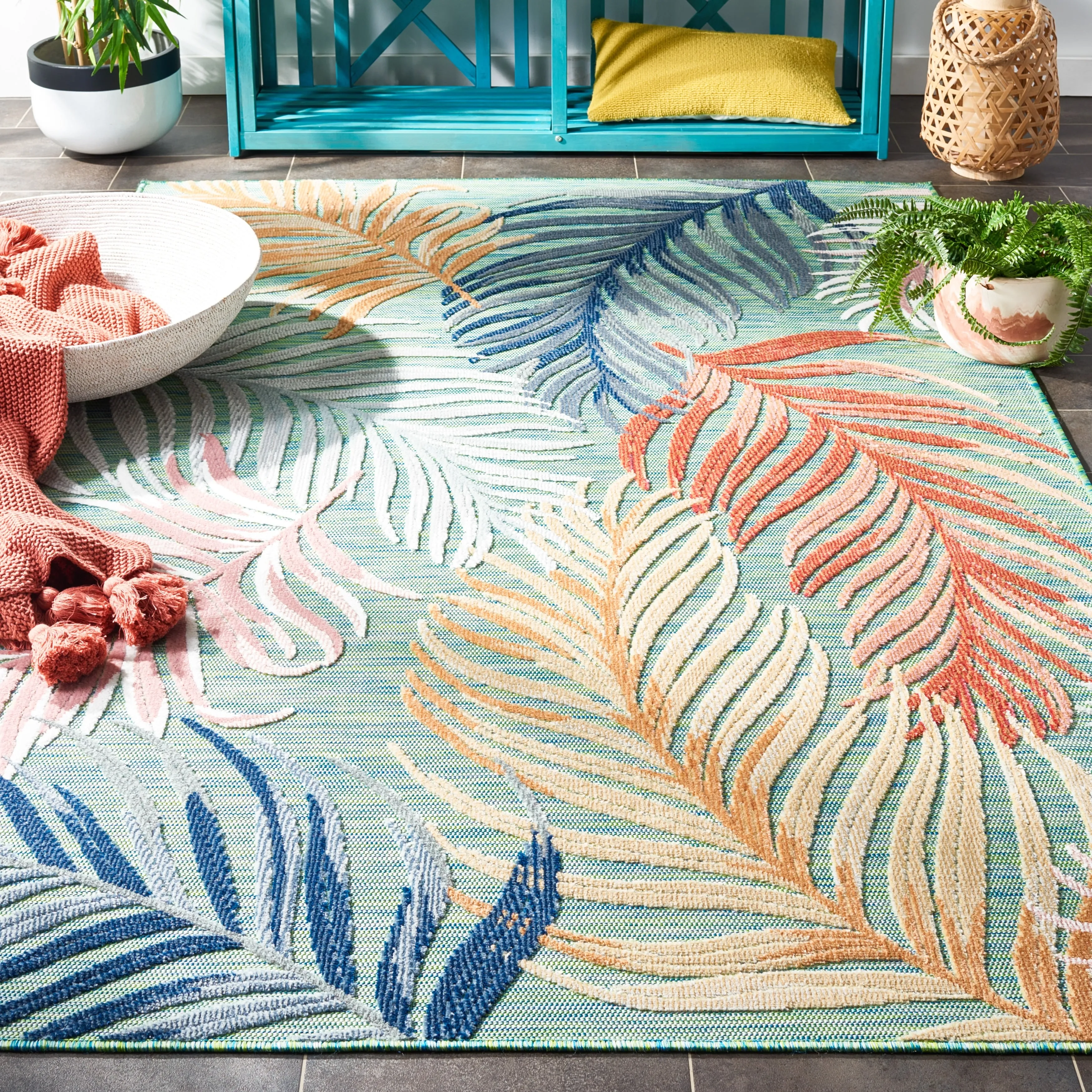 SAFAVIEH Cabana Emili Indoor/ Outdoor Waterproof Transitional Rug