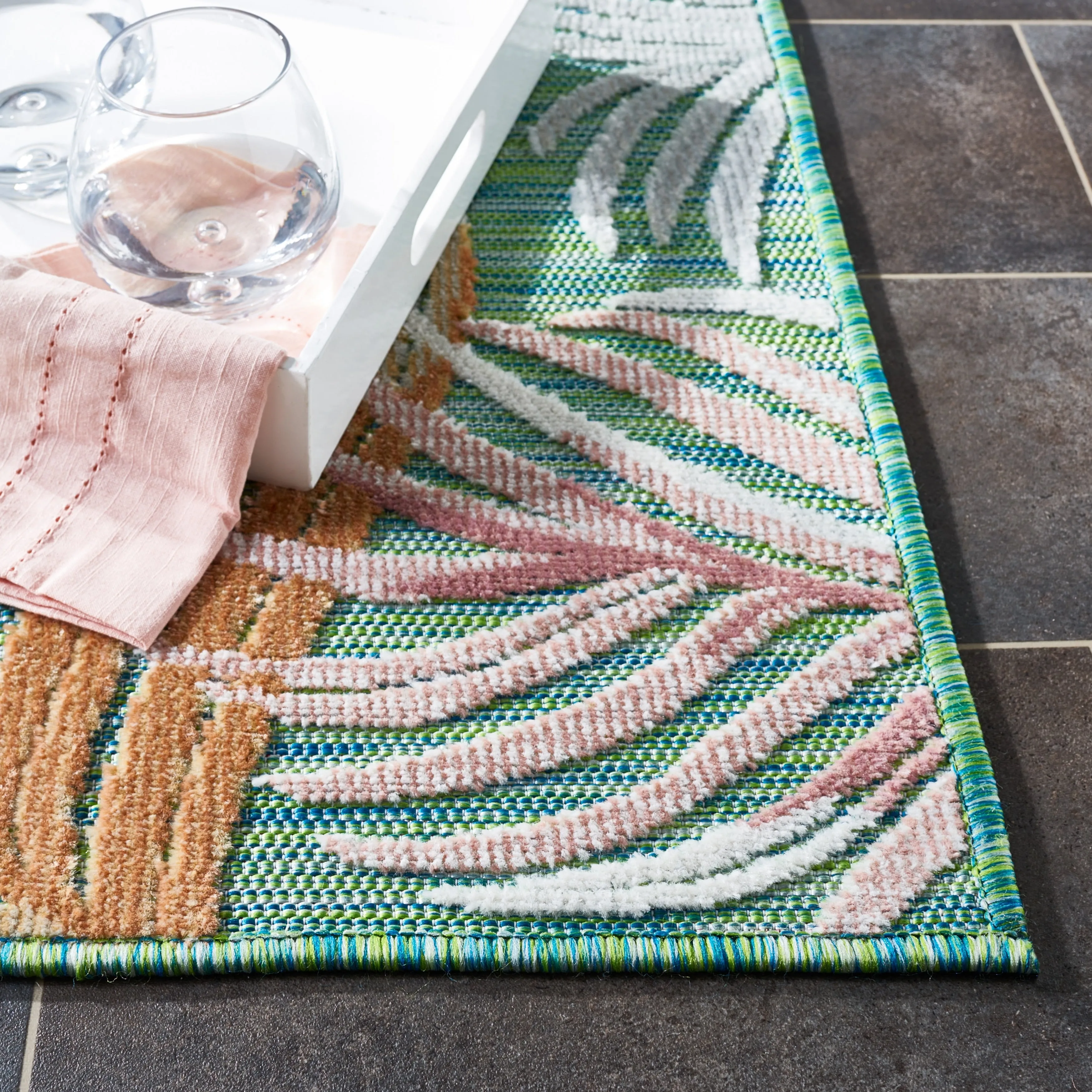 SAFAVIEH Cabana Emili Indoor/ Outdoor Waterproof Transitional Rug