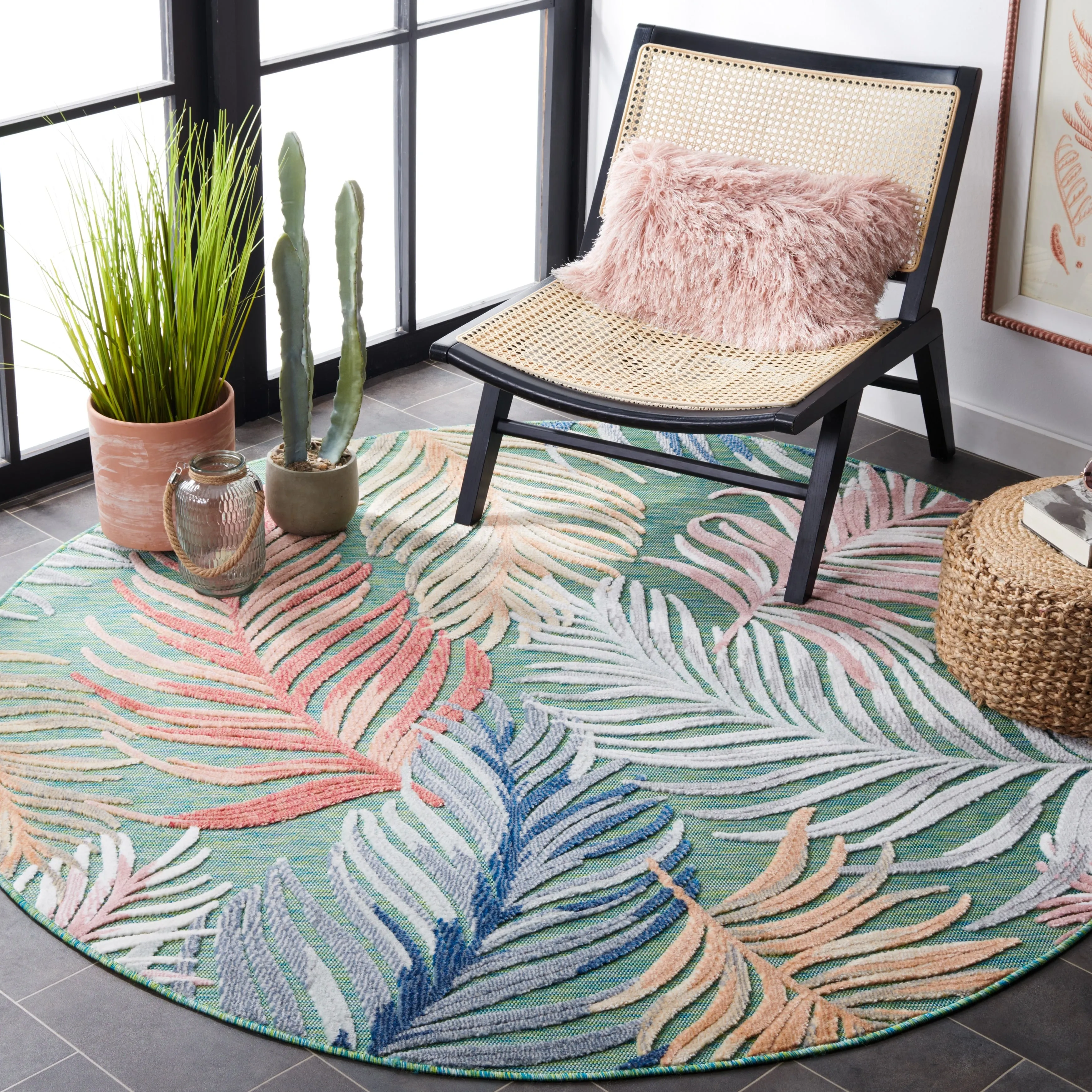 SAFAVIEH Cabana Emili Indoor/ Outdoor Waterproof Transitional Rug