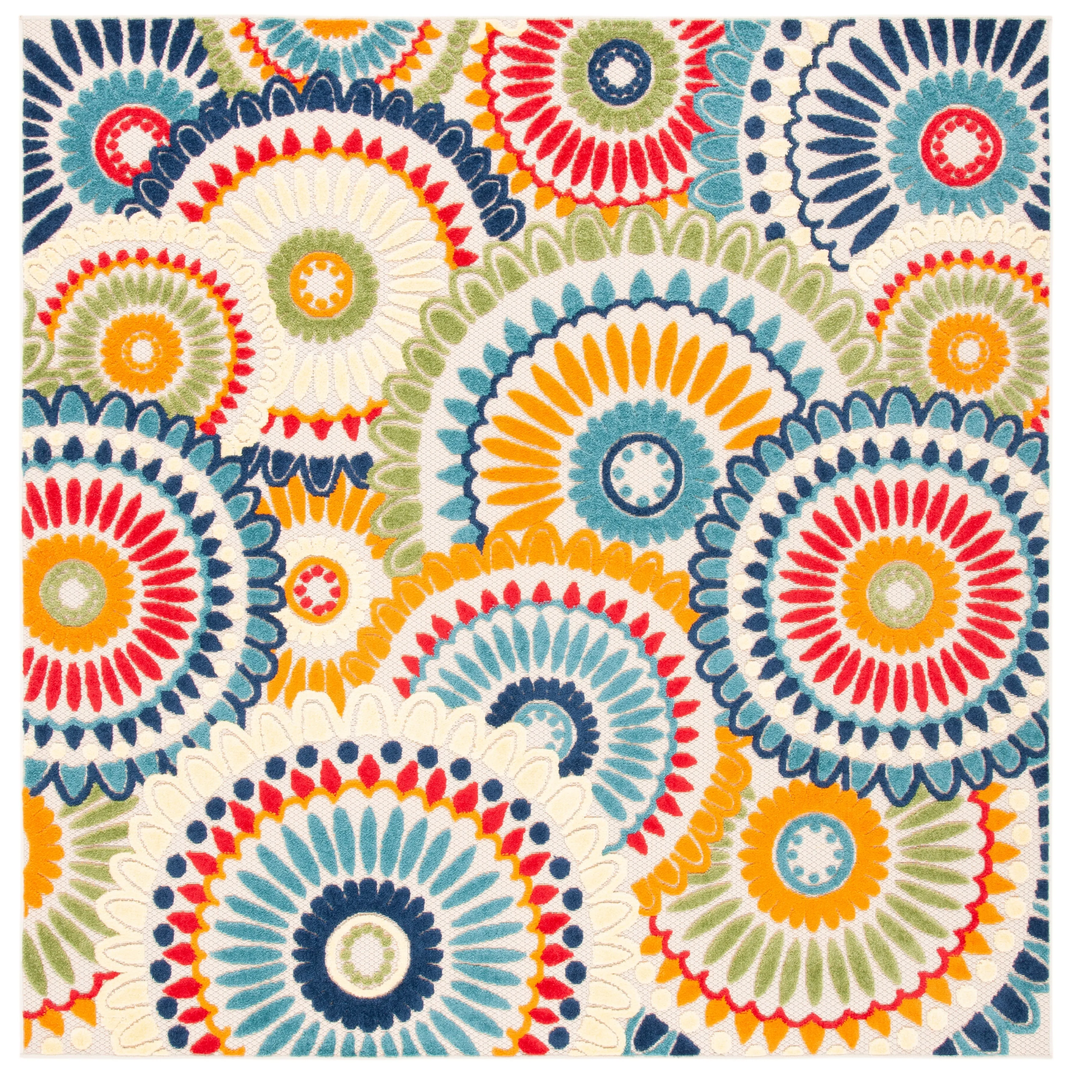 SAFAVIEH Cabana Marii Indoor/ Outdoor Waterproof Patio Floral Rug