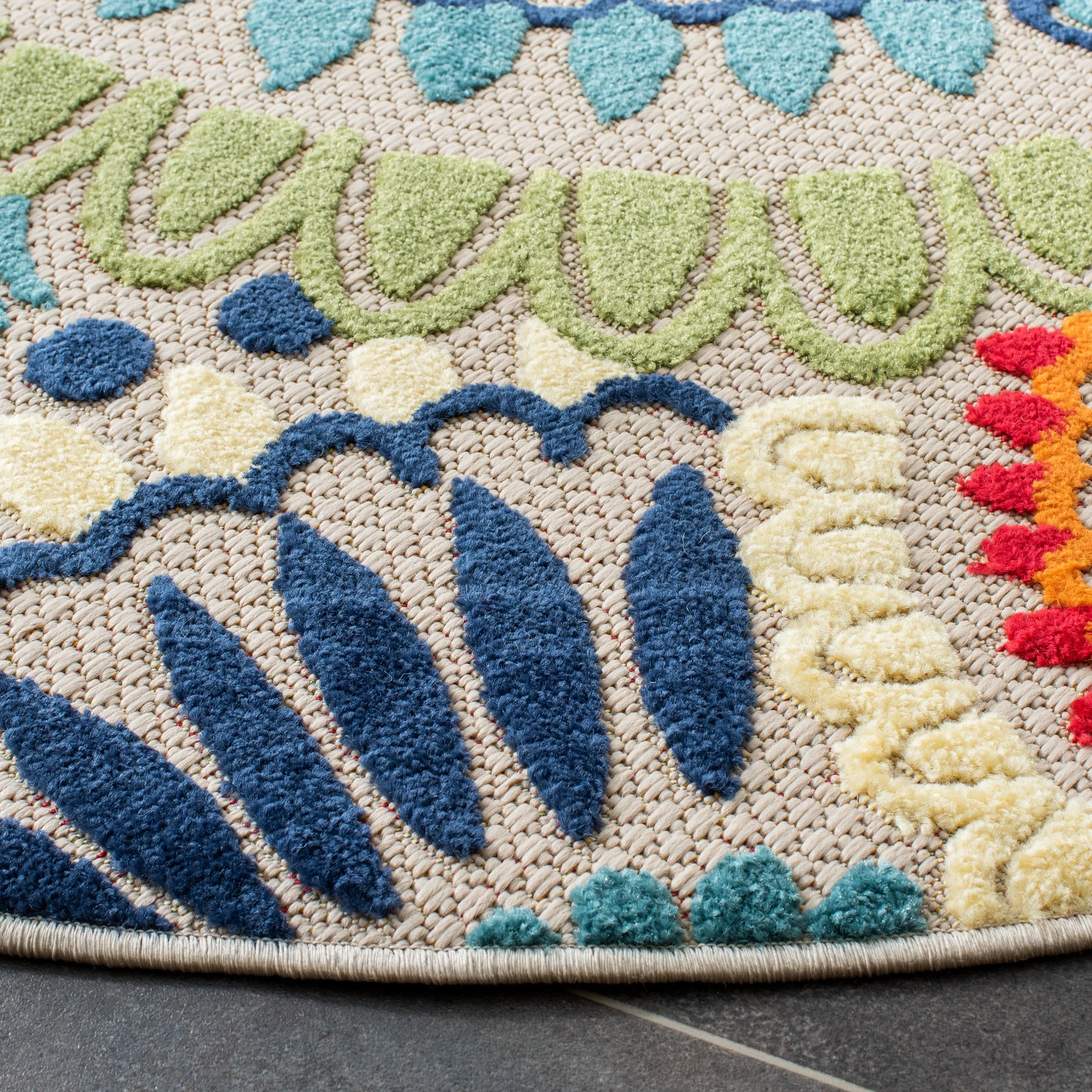 SAFAVIEH Cabana Marii Indoor/ Outdoor Waterproof Patio Floral Rug