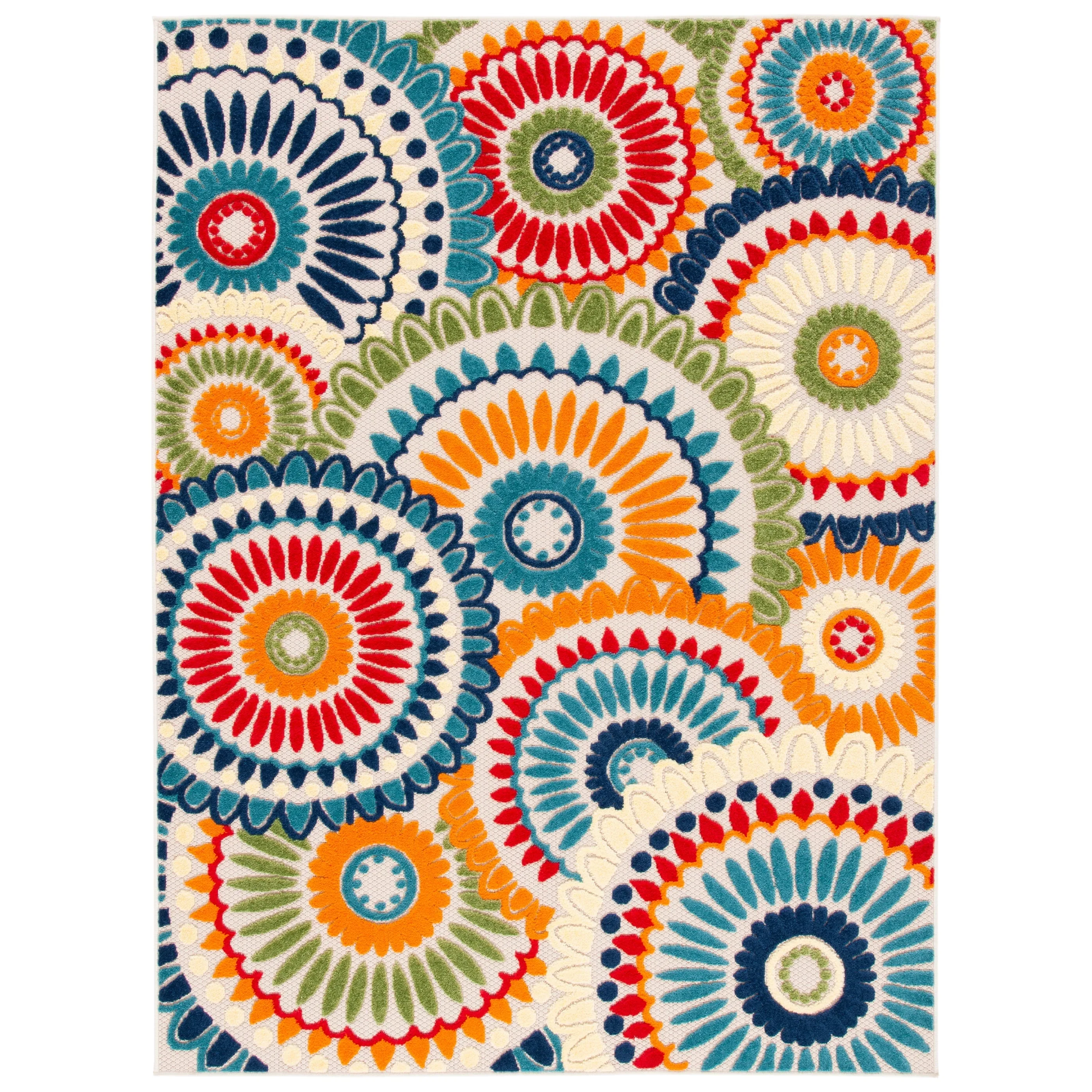 SAFAVIEH Cabana Marii Indoor/ Outdoor Waterproof Patio Floral Rug