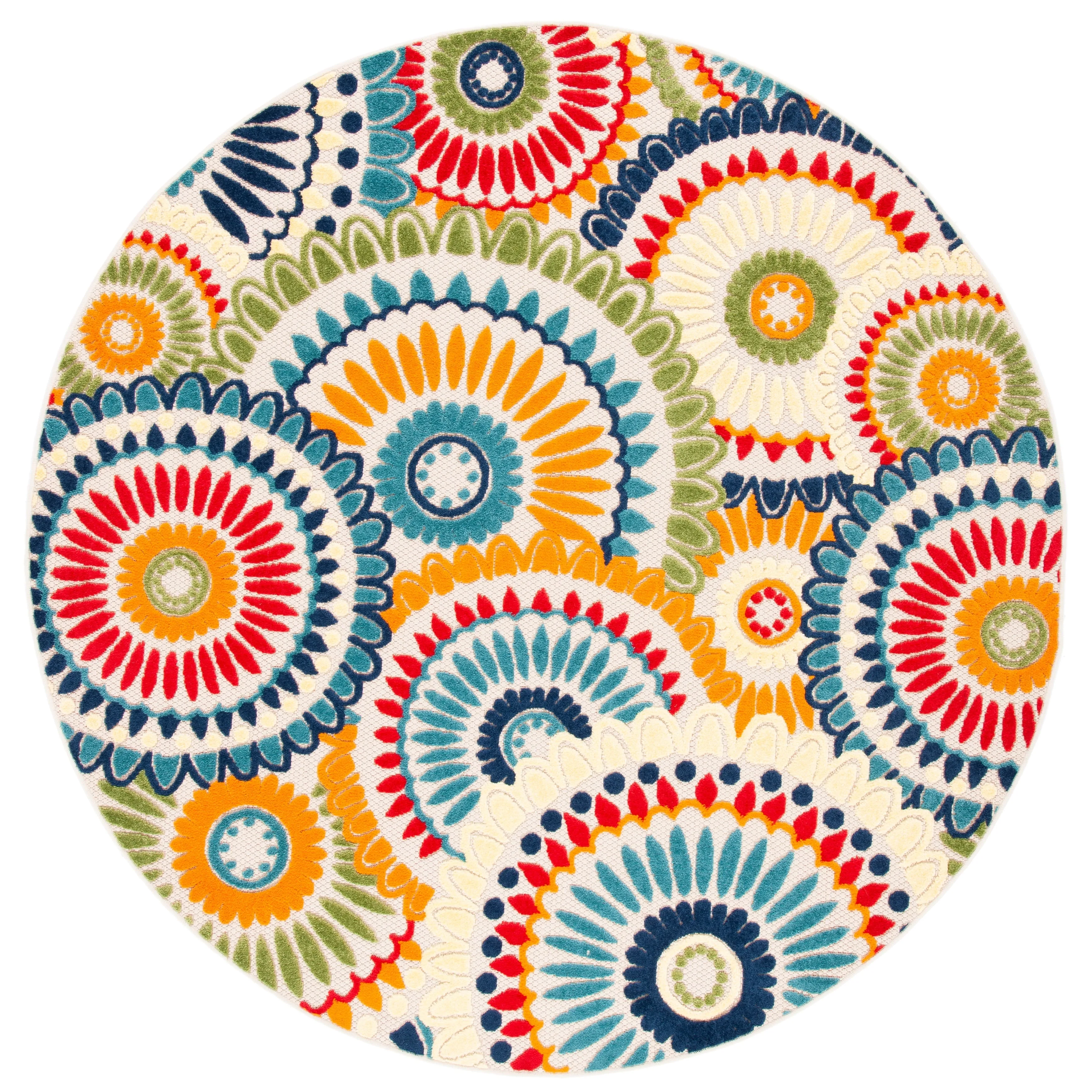 SAFAVIEH Cabana Marii Indoor/ Outdoor Waterproof Patio Floral Rug