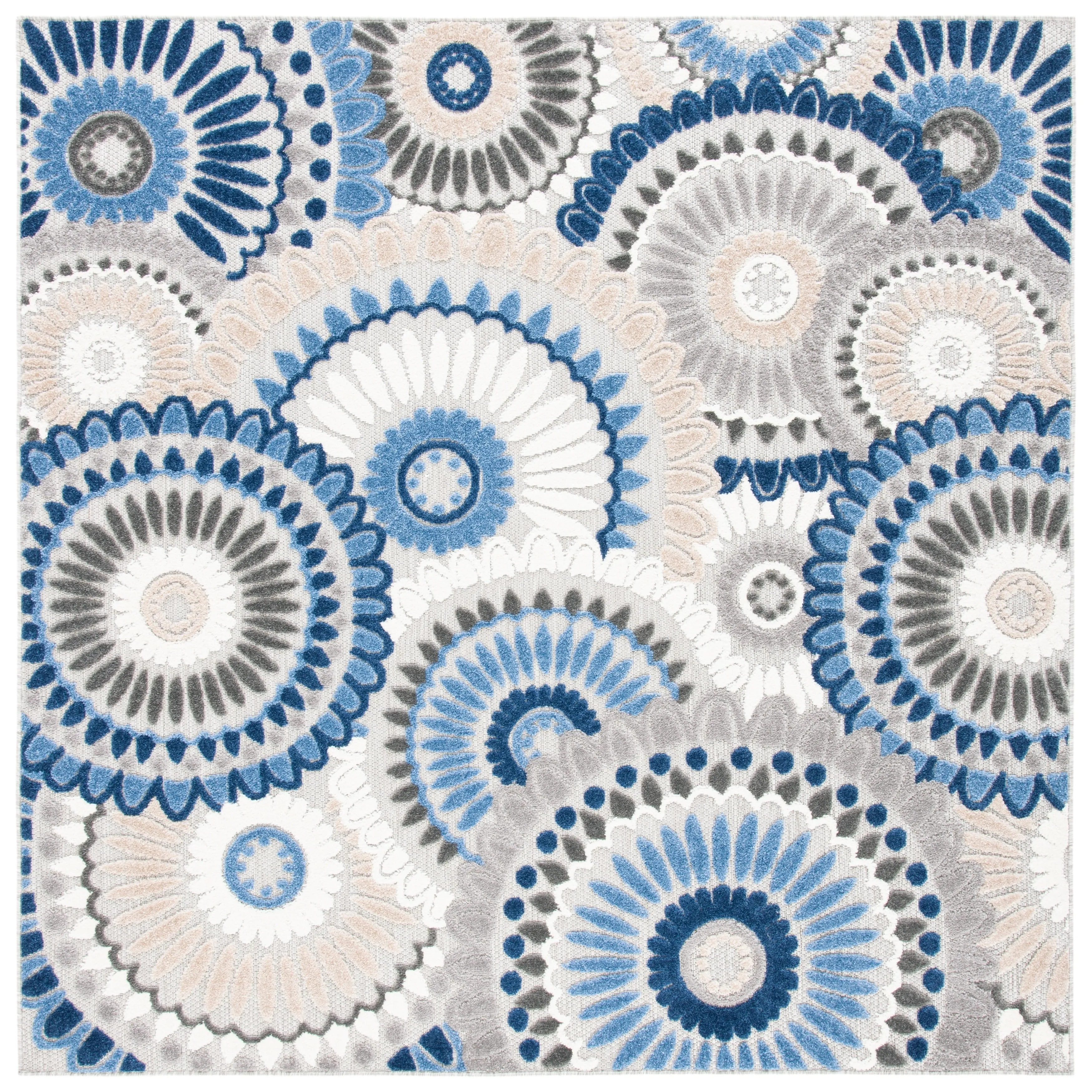 SAFAVIEH Cabana Marii Indoor/ Outdoor Waterproof Patio Floral Rug