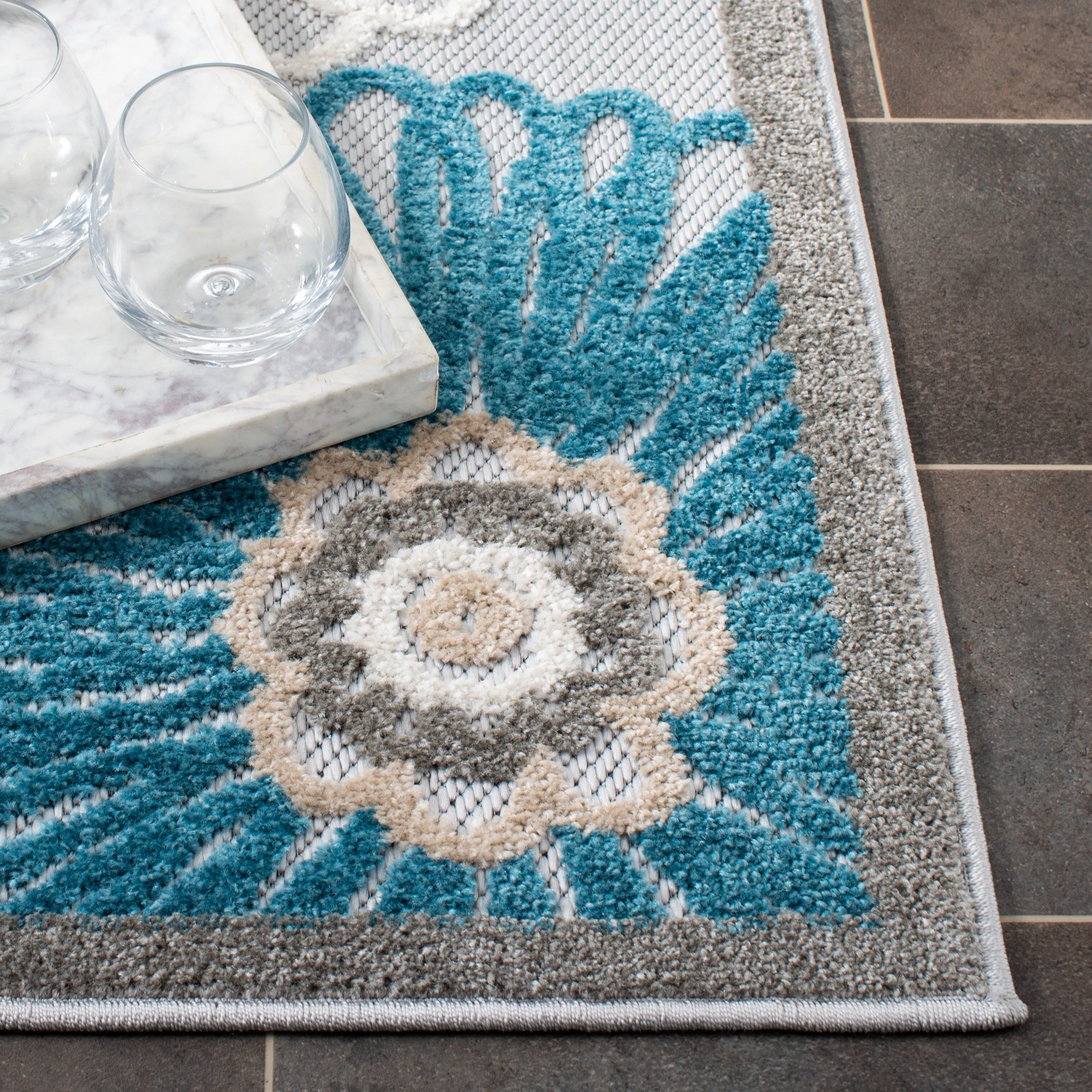 SAFAVIEH Cabana Rionach Indoor/ Outdoor Waterproof Patio Rug