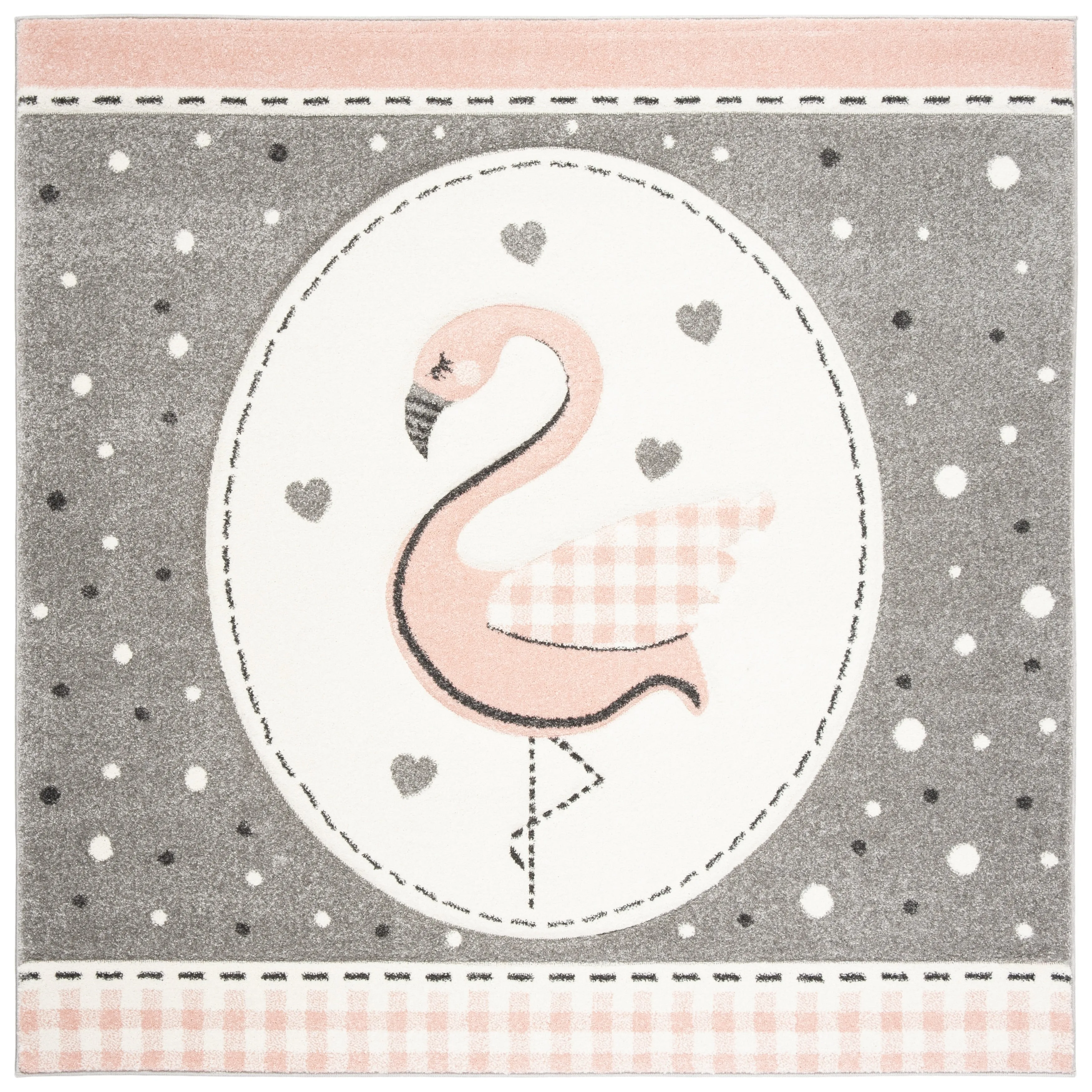 SAFAVIEH Carousel Kids Eufrasia Flamingo Rug