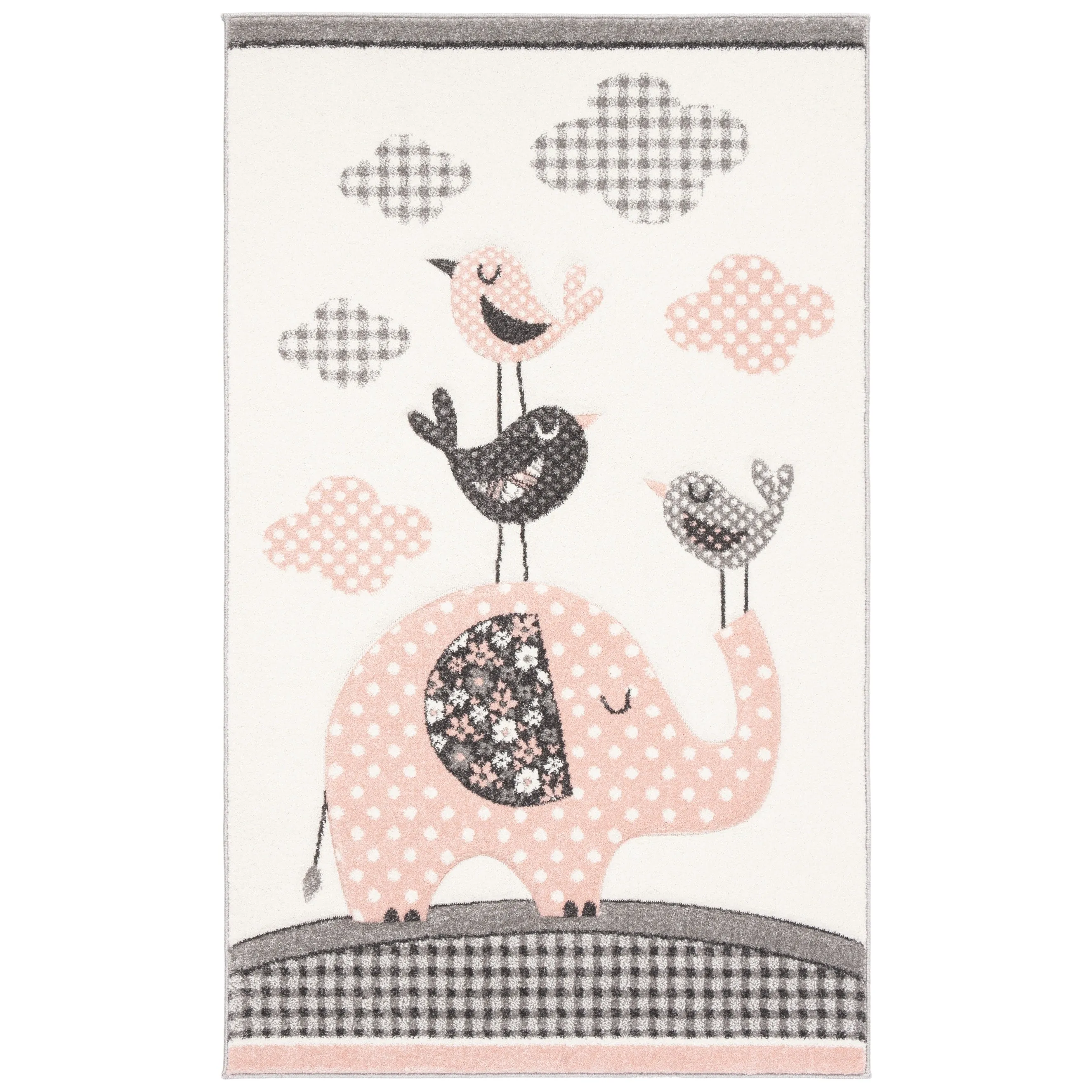 SAFAVIEH Carousel Kids Merja Elephant Rug