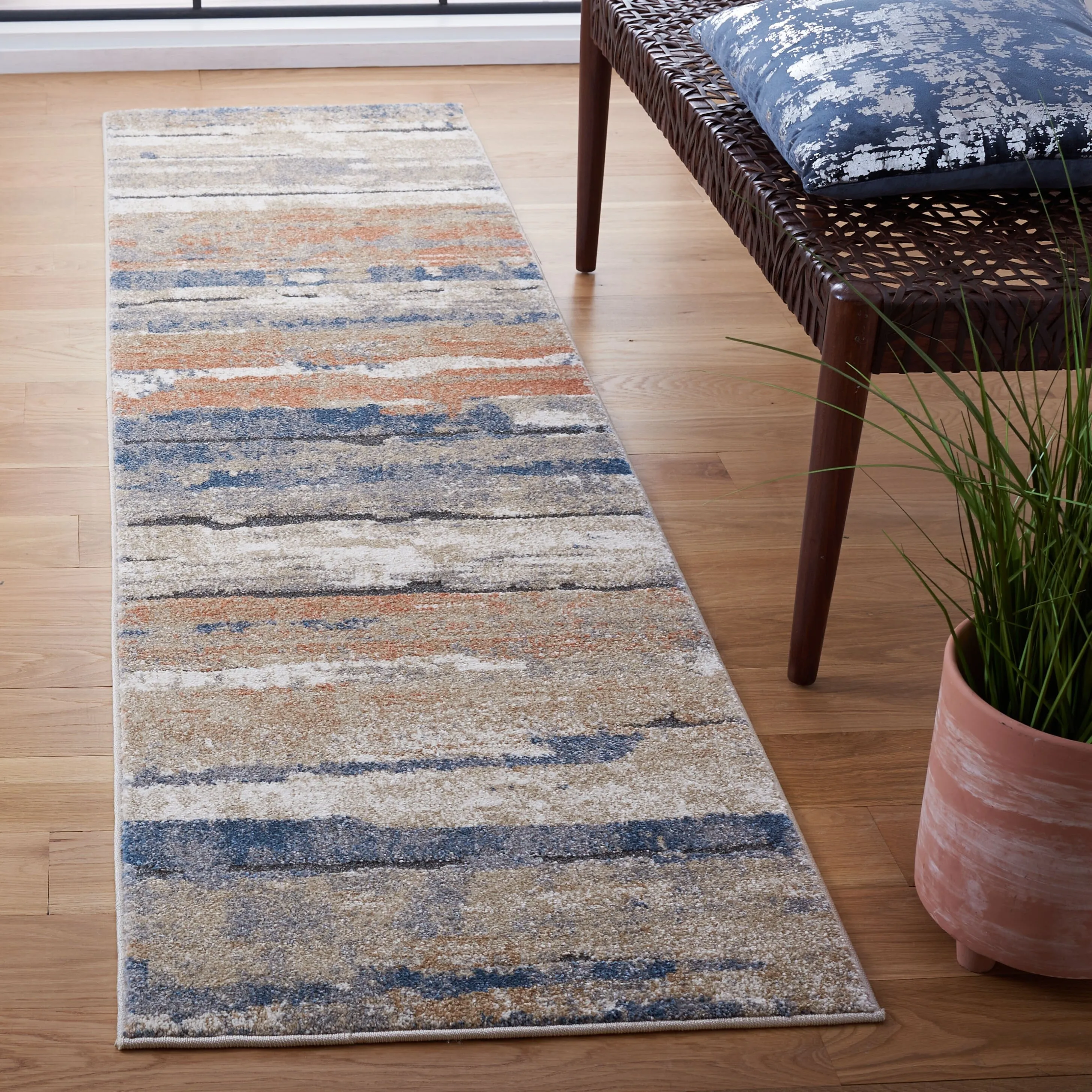 SAFAVIEH Coppertone Thaleia Abstract Distressed Rug