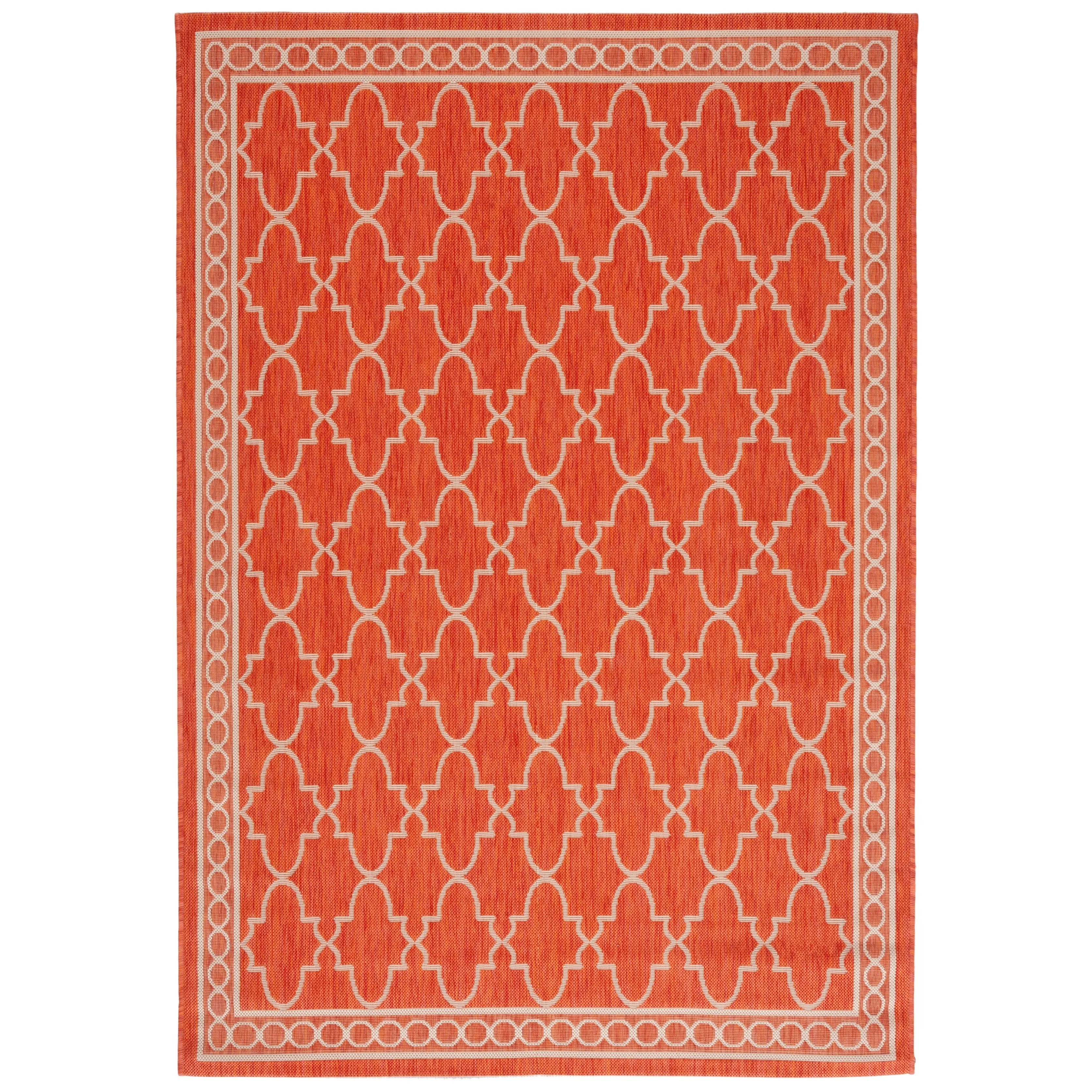 SAFAVIEH Courtyard Janell Trellis Indoor/ Outdoor Waterproof Patio Backyard Rug