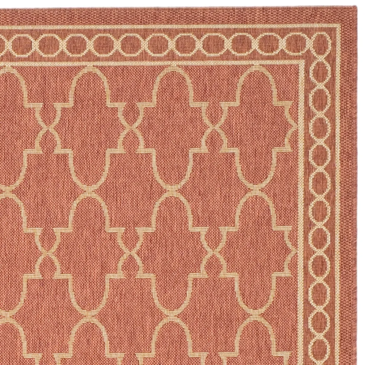 SAFAVIEH Courtyard Janell Trellis Indoor/ Outdoor Waterproof Patio Backyard Rug