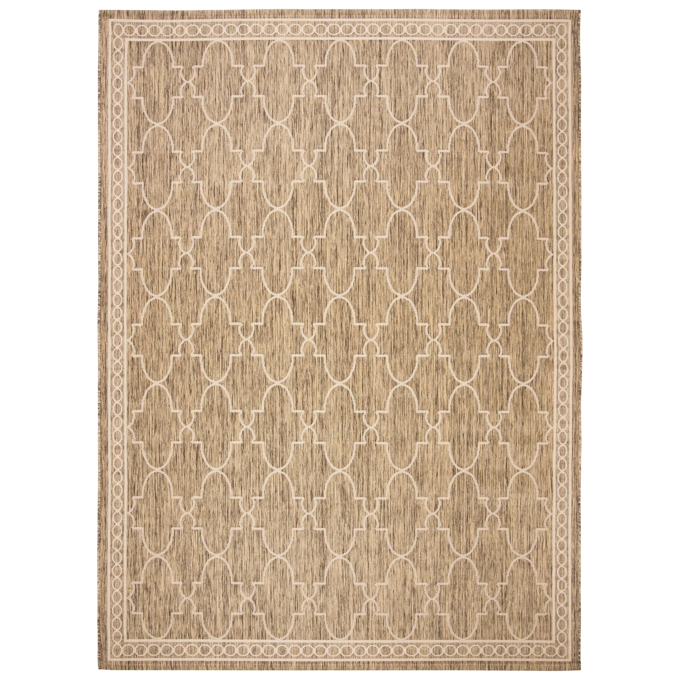 SAFAVIEH Courtyard Janell Trellis Indoor/ Outdoor Waterproof Patio Backyard Rug