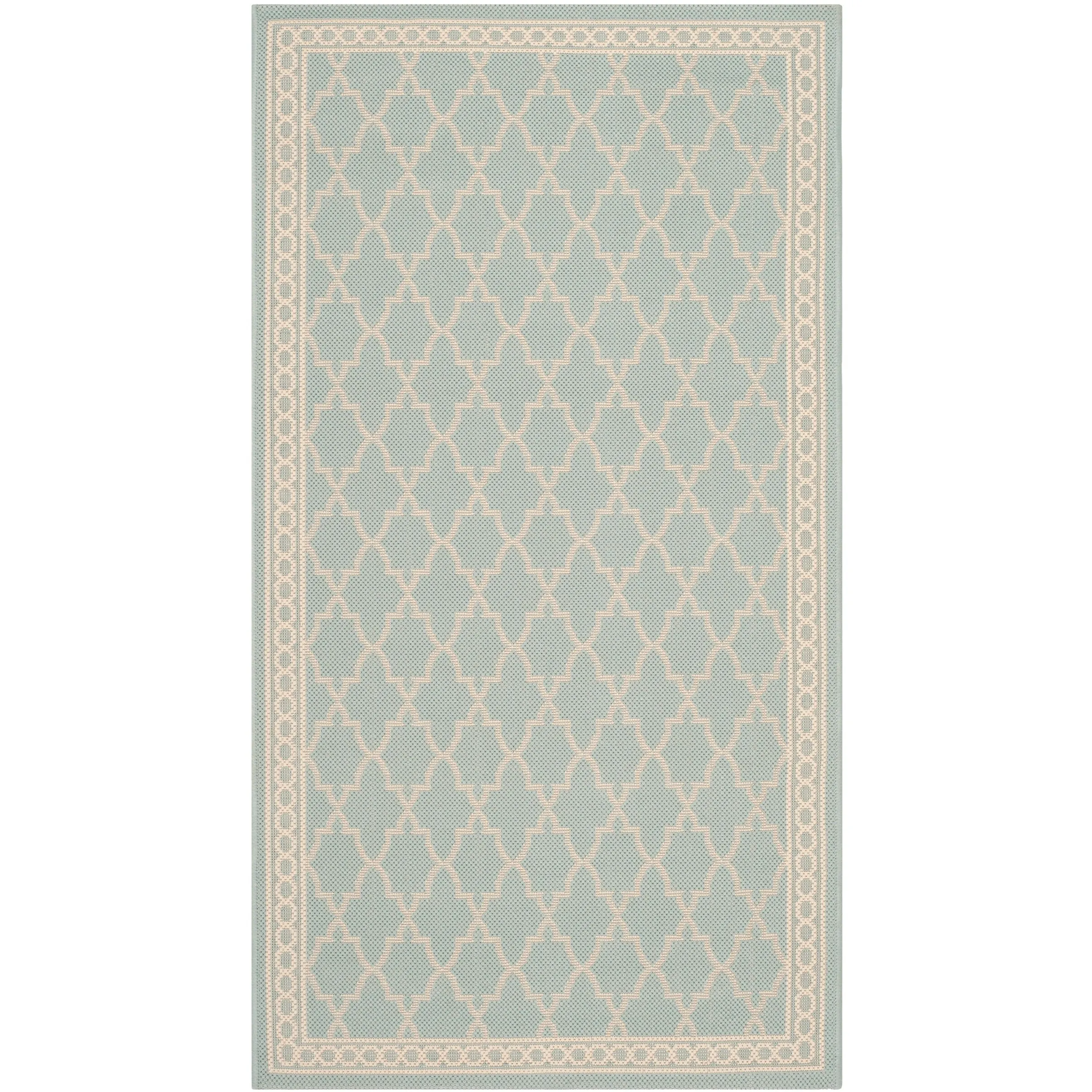 SAFAVIEH Courtyard Janell Trellis Indoor/ Outdoor Waterproof Patio Backyard Rug