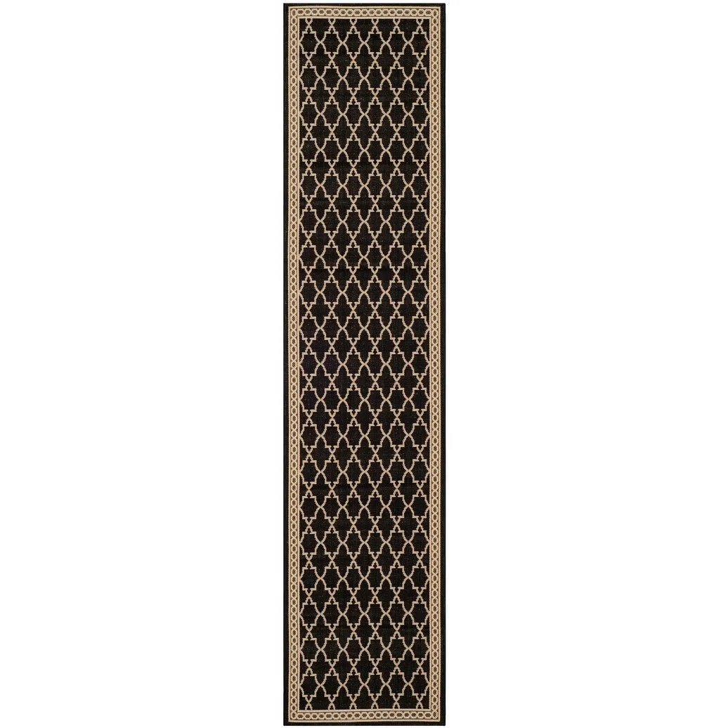 SAFAVIEH Courtyard Janell Trellis Indoor/ Outdoor Waterproof Patio Backyard Rug