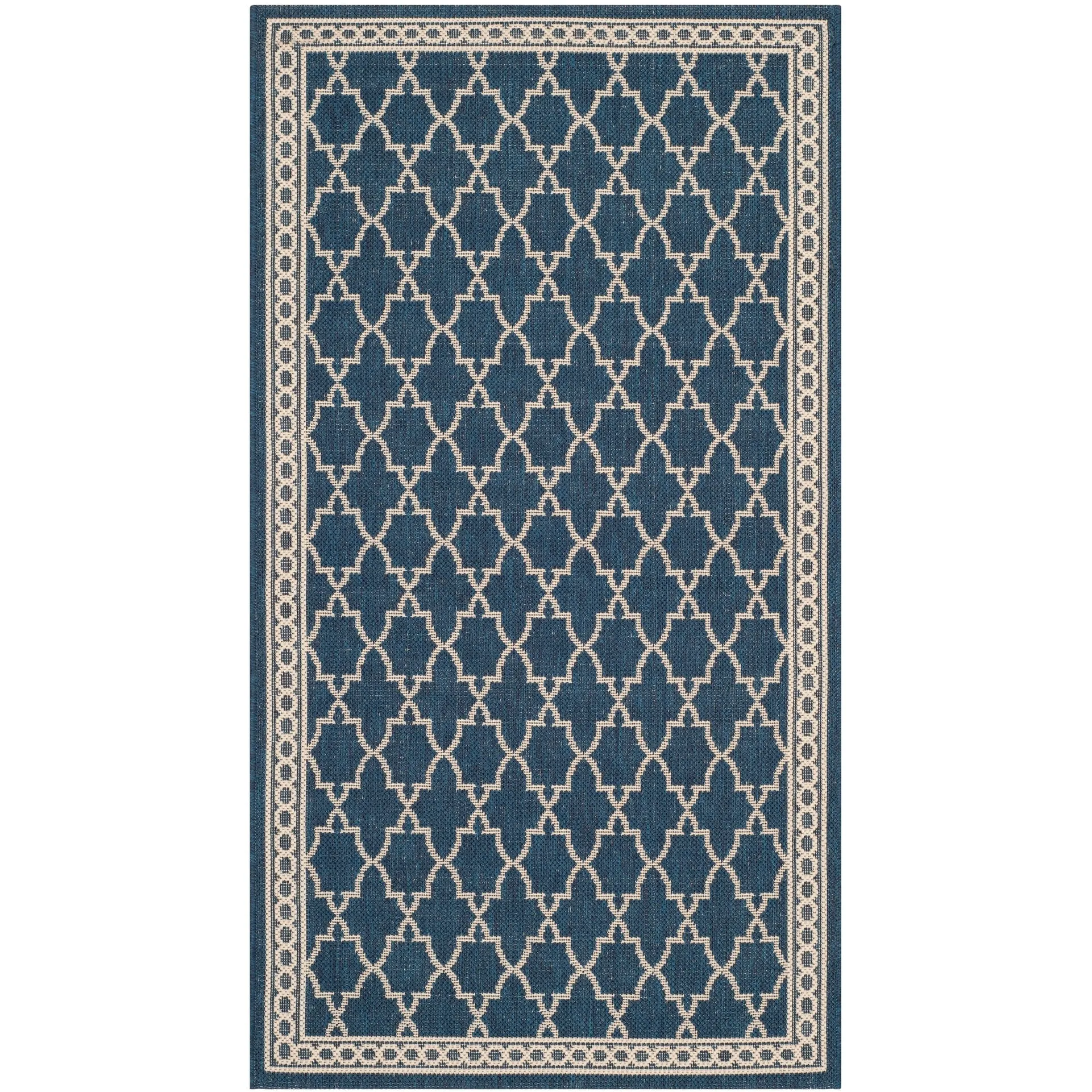 SAFAVIEH Courtyard Janell Trellis Indoor/ Outdoor Waterproof Patio Backyard Rug