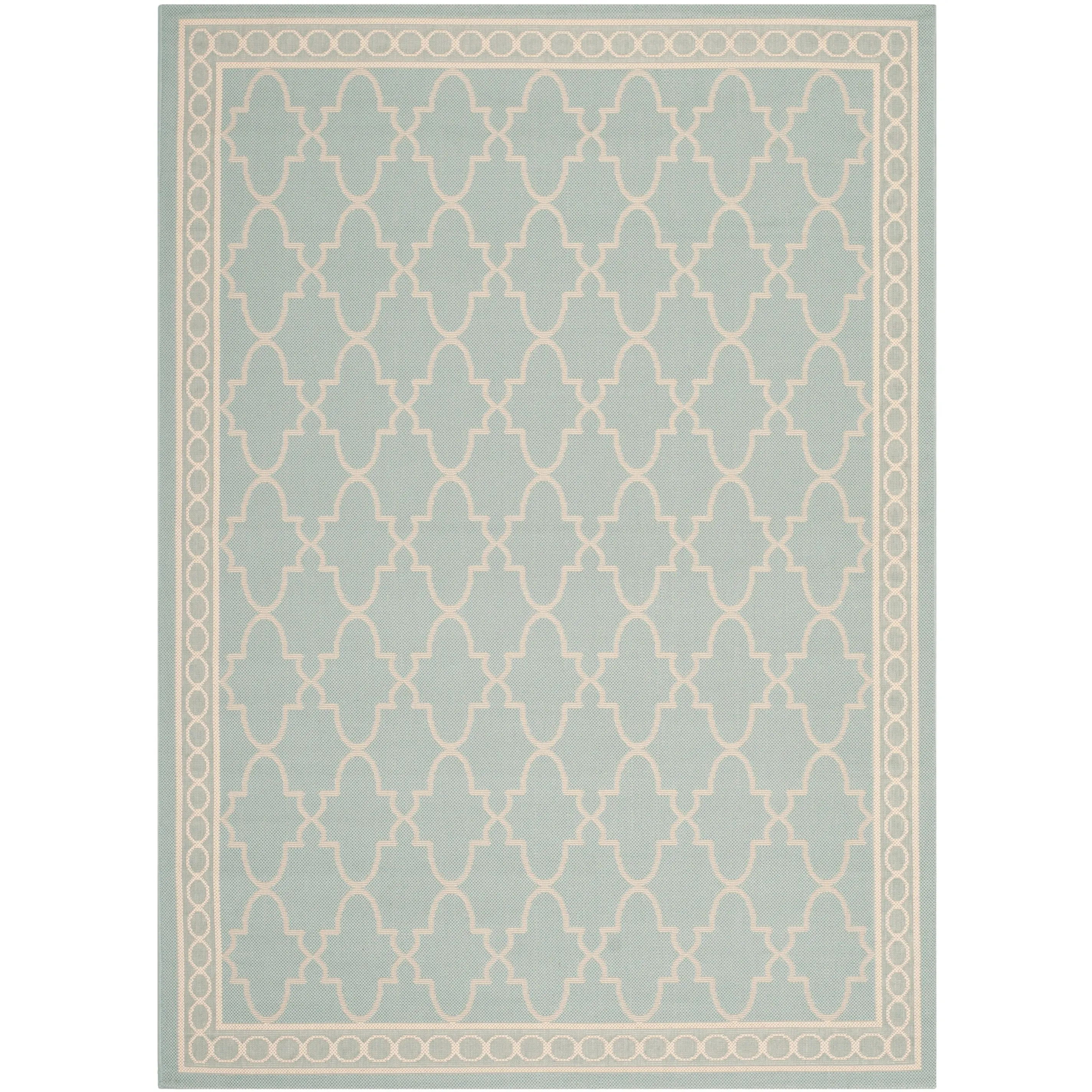 SAFAVIEH Courtyard Janell Trellis Indoor/ Outdoor Waterproof Patio Backyard Rug
