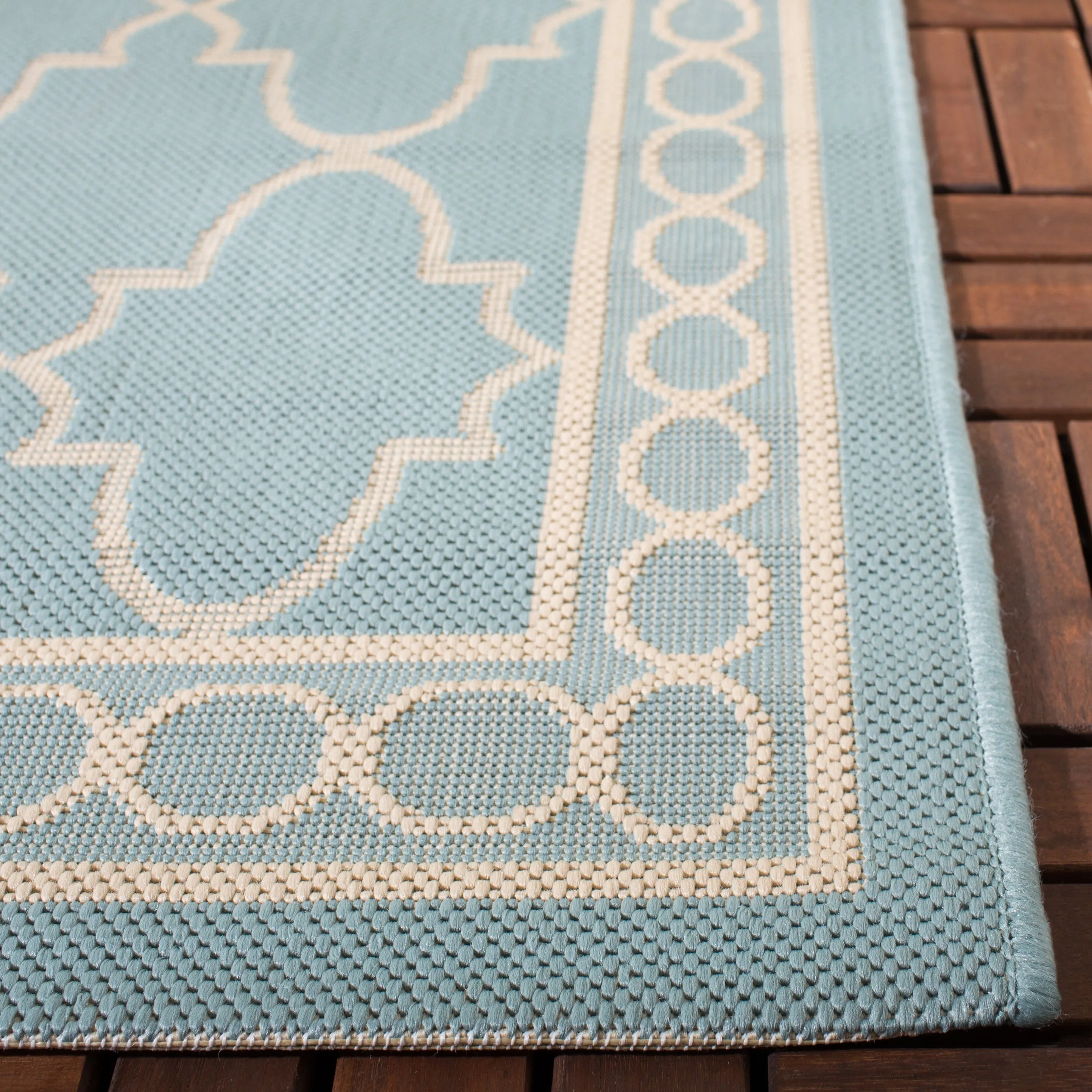 SAFAVIEH Courtyard Janell Trellis Indoor/ Outdoor Waterproof Patio Backyard Rug