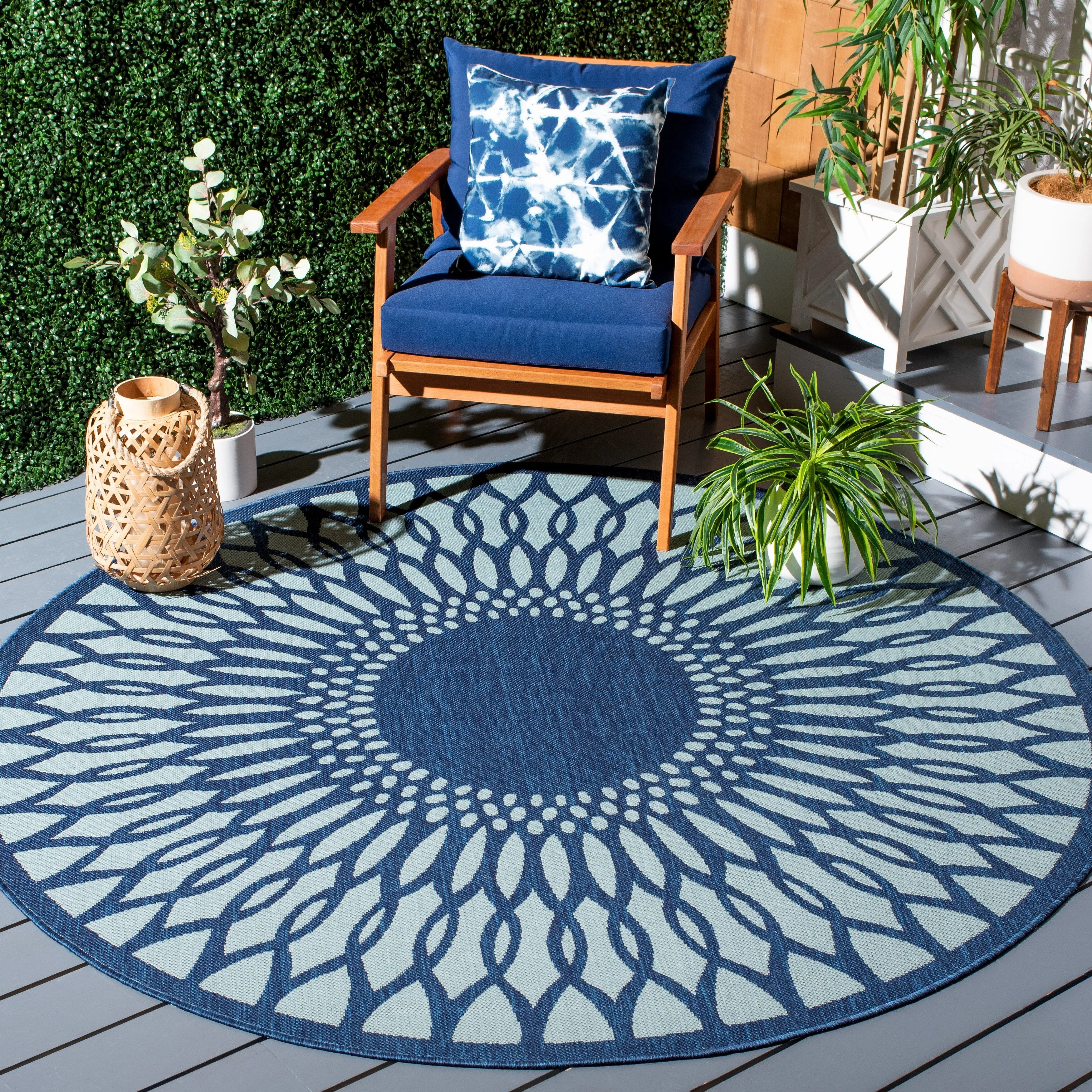 SAFAVIEH Courtyard Jovita Indoor/ Outdoor Waterproof Patio Backyard Rug