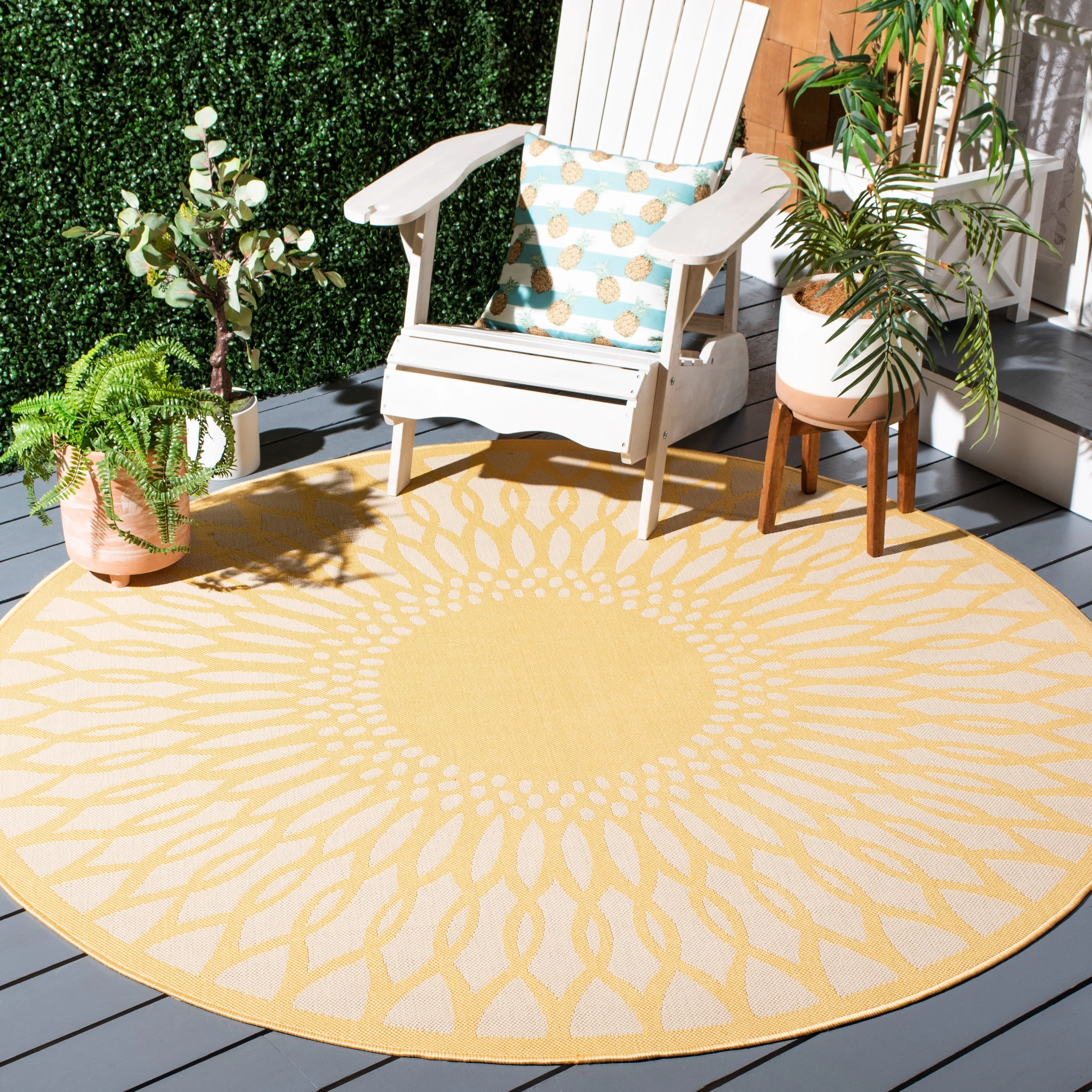 SAFAVIEH Courtyard Jovita Indoor/ Outdoor Waterproof Patio Backyard Rug
